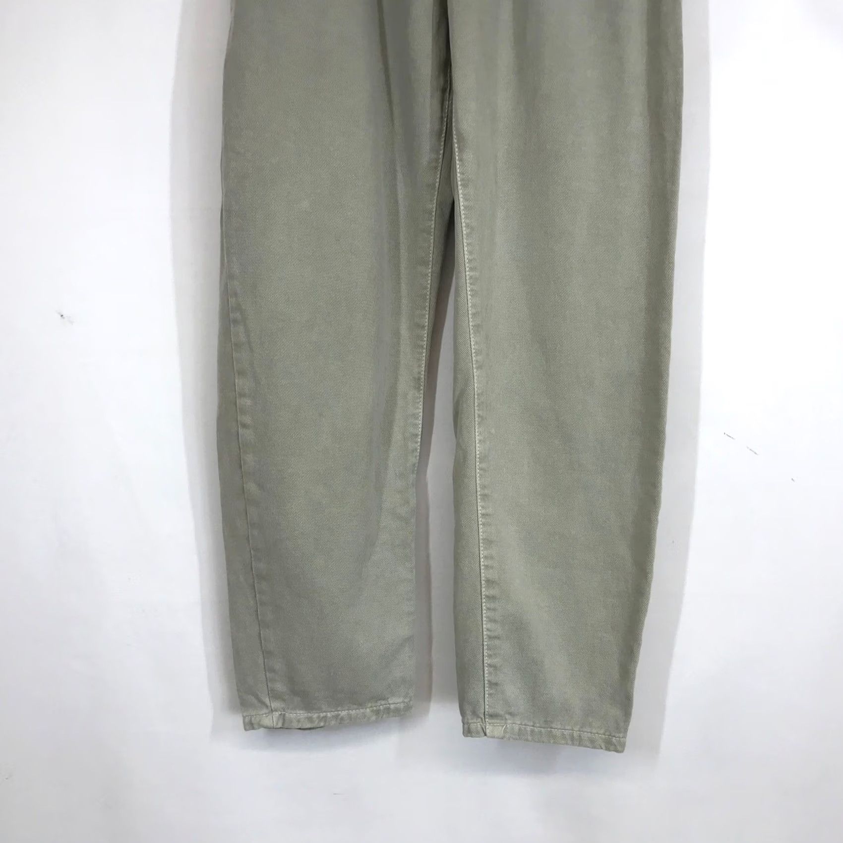 Zara Zara Pants Olive Green Lightweight Paperbag Waist Casual Comfort Size 4 Women Size 27" / US 4 / IT 40 - 3 Thumbnail