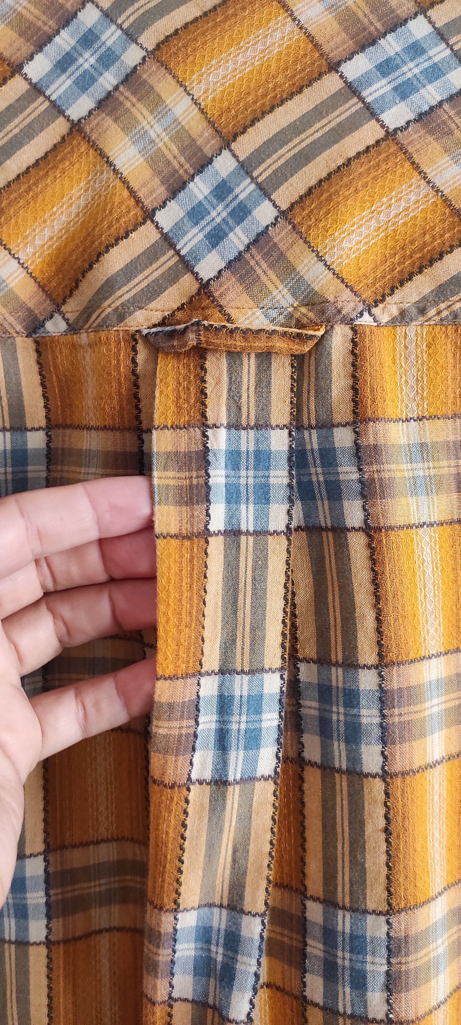 Marlboro × Marlboro Classics × Vintage Marlboro Classics Flannel Shirt 80s Heavy Textured Western Size US L / EU 52-54 / 3 - 9 Thumbnail