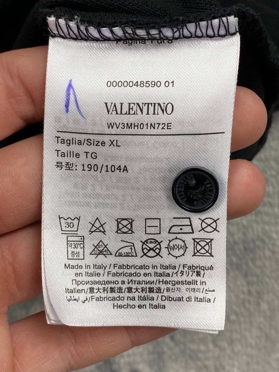 Valentino Valentino Polo ShirtMen Size XL Black Size US XL / EU 56 / 4 - 8 Thumbnail