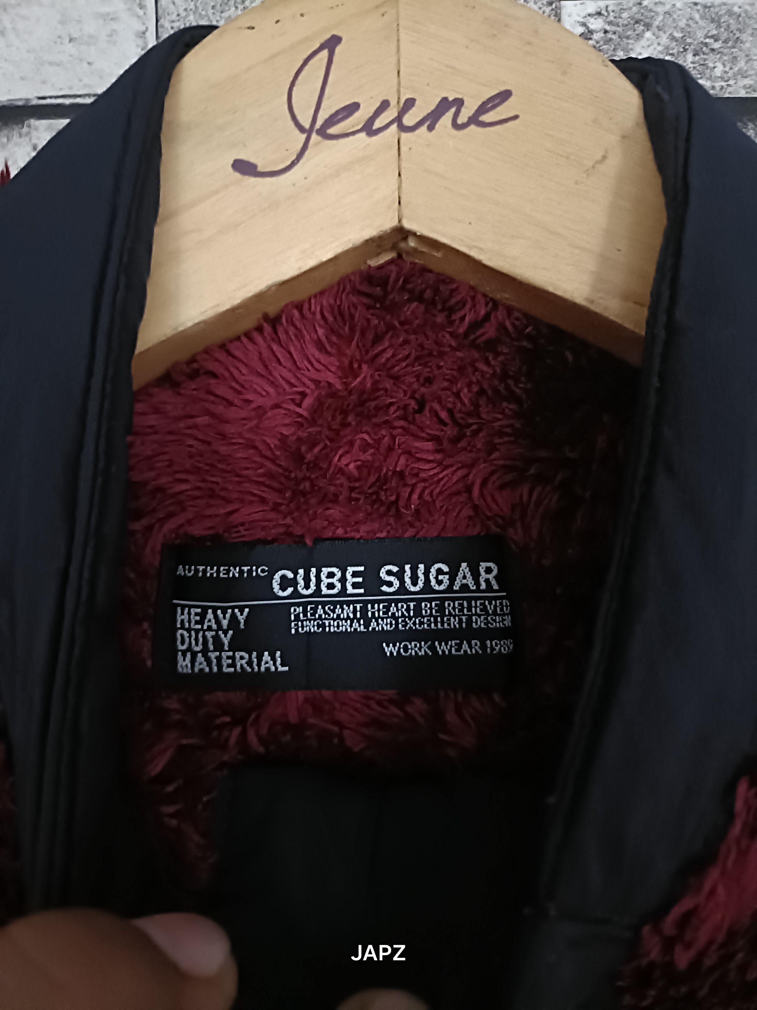 Japanese Brand Cube sugar oversize fluffy yarn field jacket Size US M / EU 48-50 / 2 - 5 Thumbnail