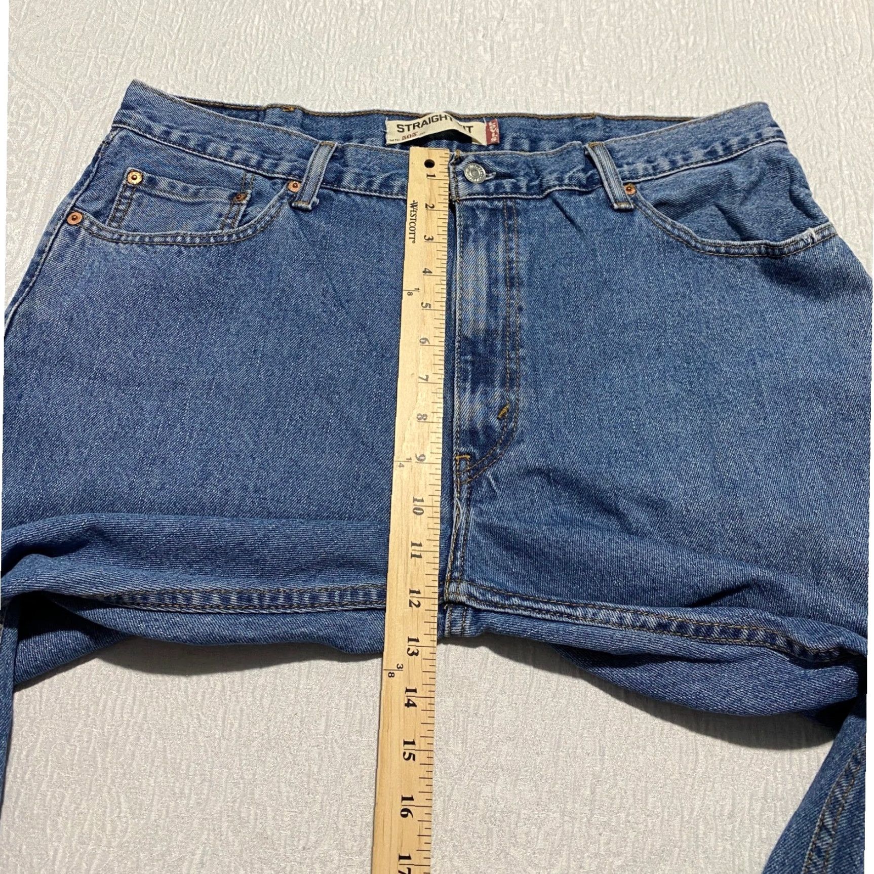 Levi's Levi's 505 Jeans Mens Regular Straight Fit 38x30 Blue Denim Classic Size US 38 / EU 54 - 8 Thumbnail