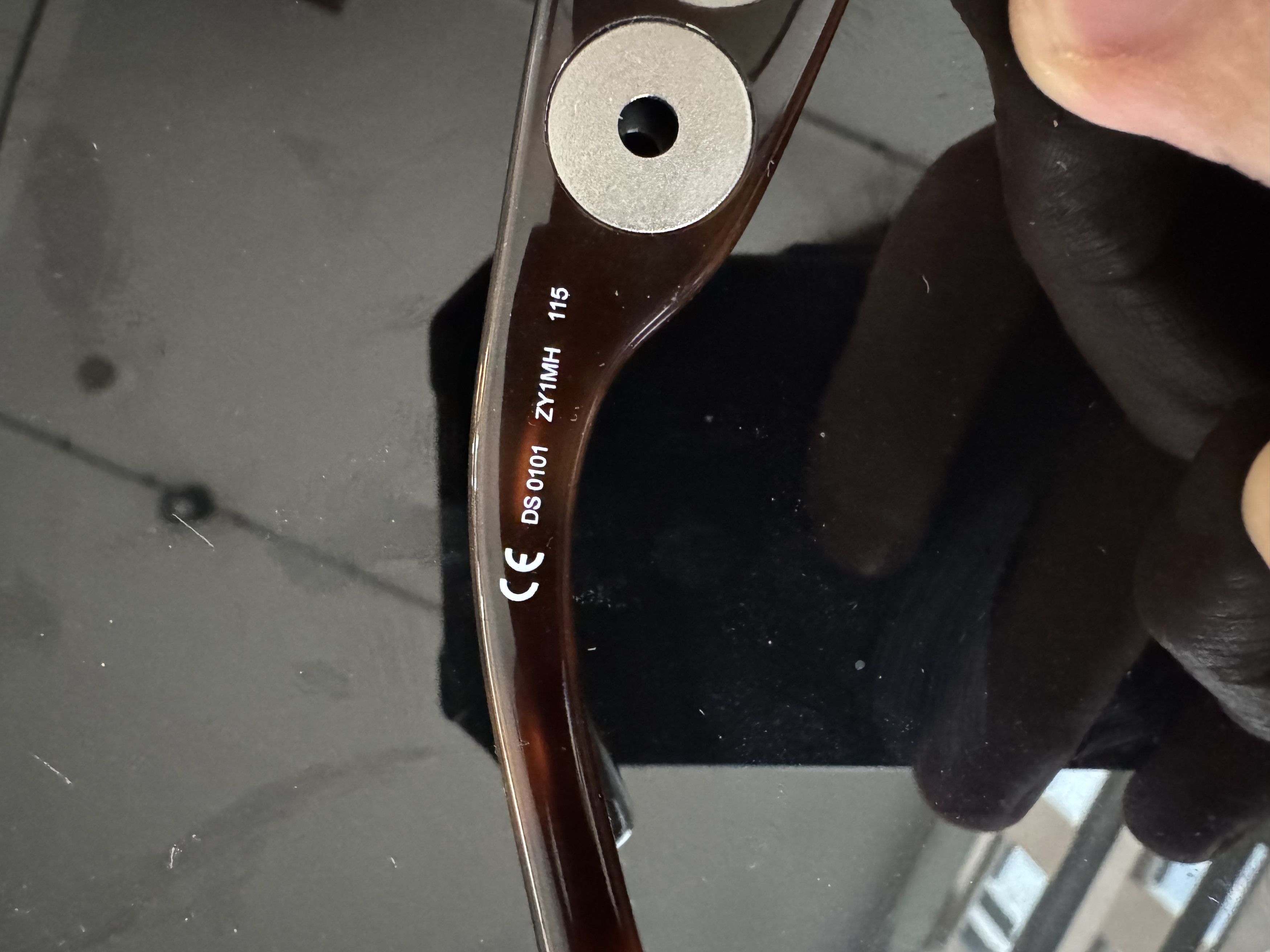 Diesel Diesel '90s Brown Perforated Oversized Sunglasses Size ONE SIZE - 5 Thumbnail