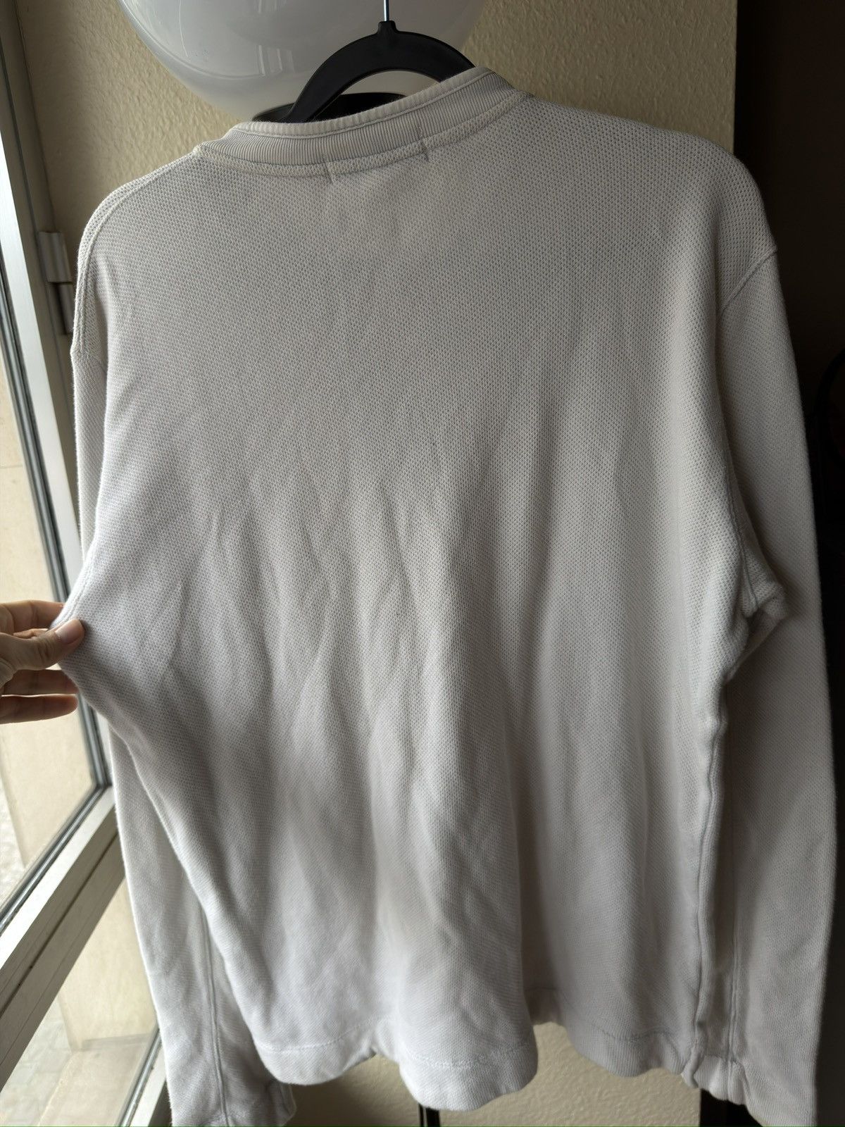 Stone Island Stone island white sweater long sleeve no path Size US L / EU 52-54 / 3 - 10 Thumbnail