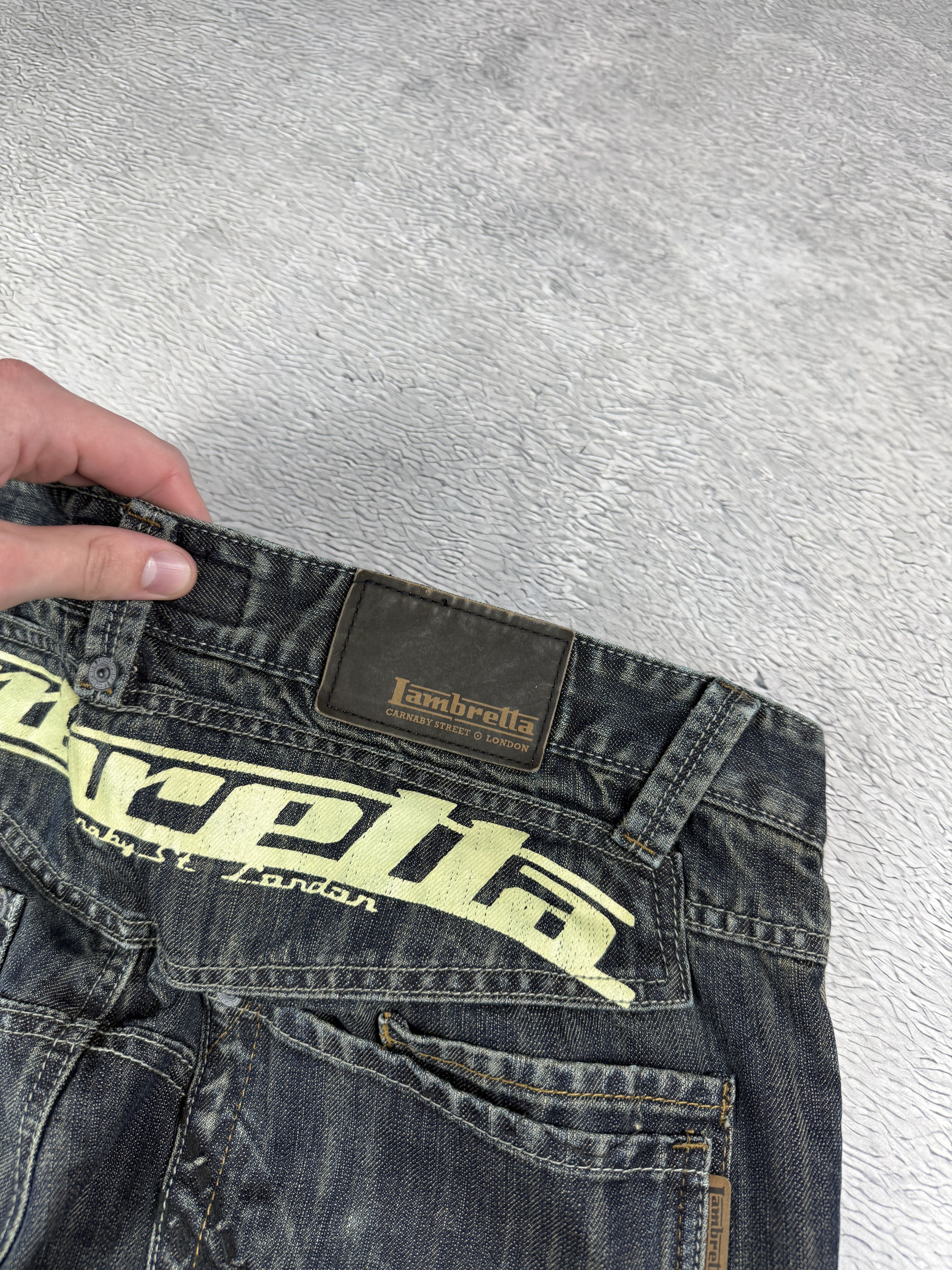 JNCO Lambretta Jeans Vintage Easy Fit Straight Leg Streetwear Size US 38 / EU 54 - 5 Thumbnail