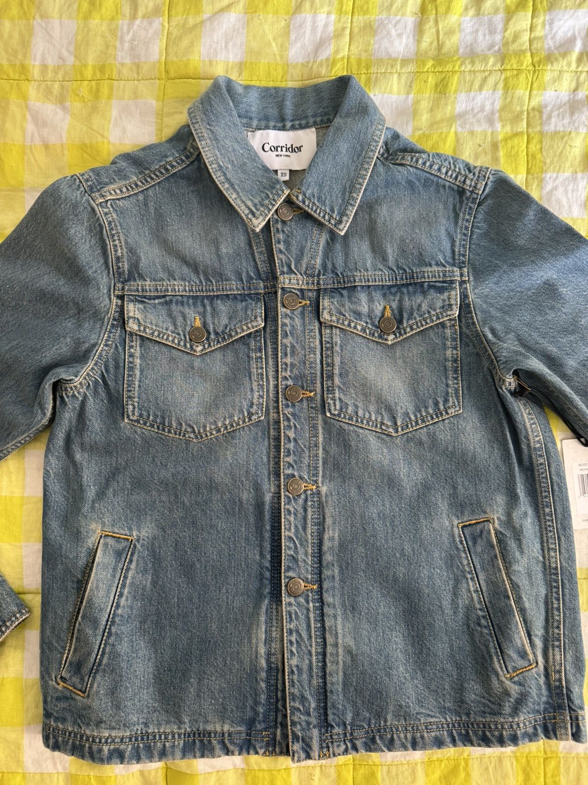 Corridor Corridor - Made in Italy Organic Cotton Denim Jacket XS NWT Size US XS / EU 42 / 0 - 14 Thumbnail