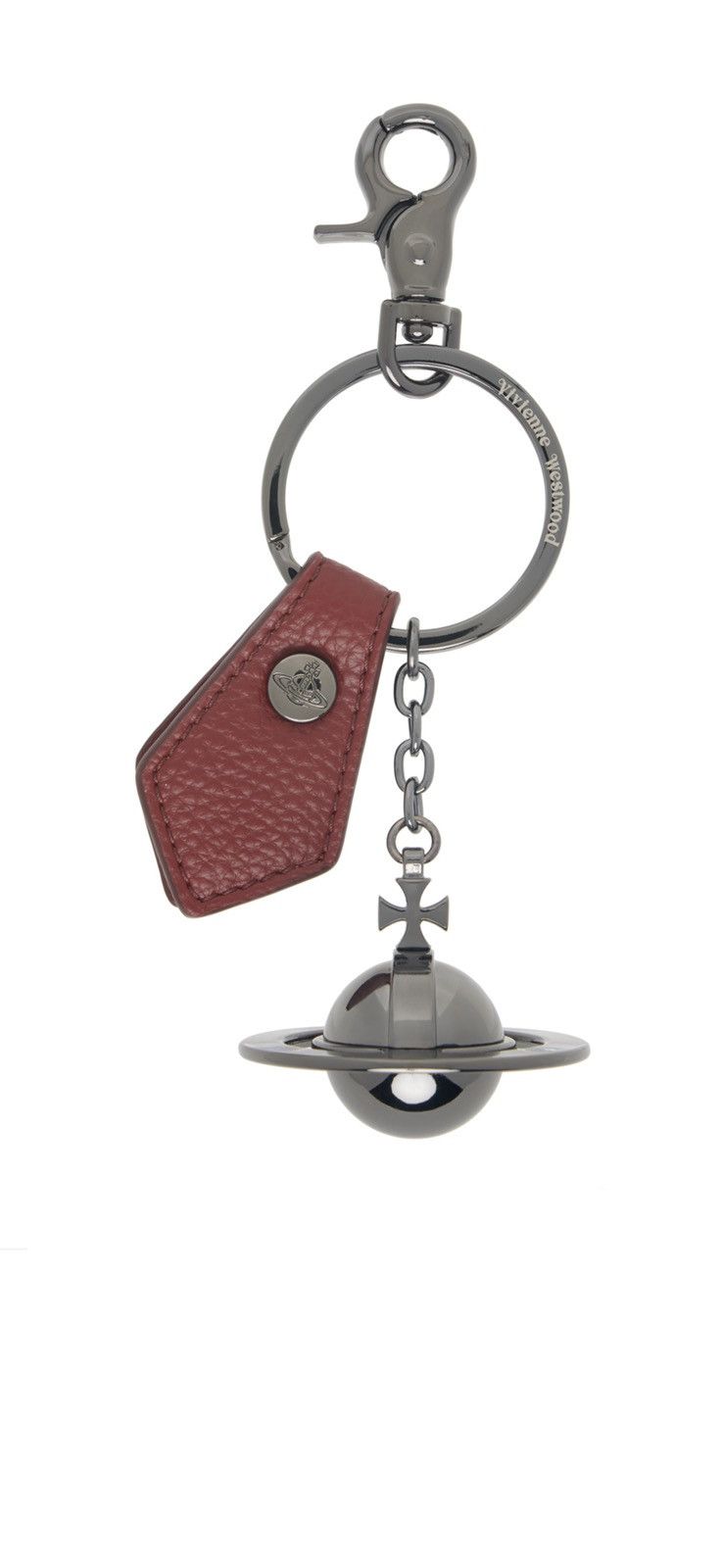 Vivienne Westwood VIVIENNE WESTWOOD Gunmetal & Black 3D Orb Keychain Size ONE SIZE - 1 Preview