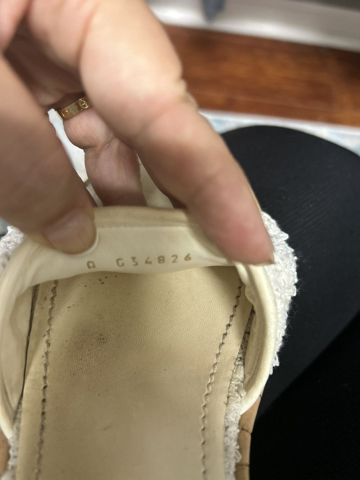 Chanel CHANEL 21C Signature White Chain Tweed Mules Slide Cork 39.5 Size US 9.5 / IT 39.5 - 8 Thumbnail