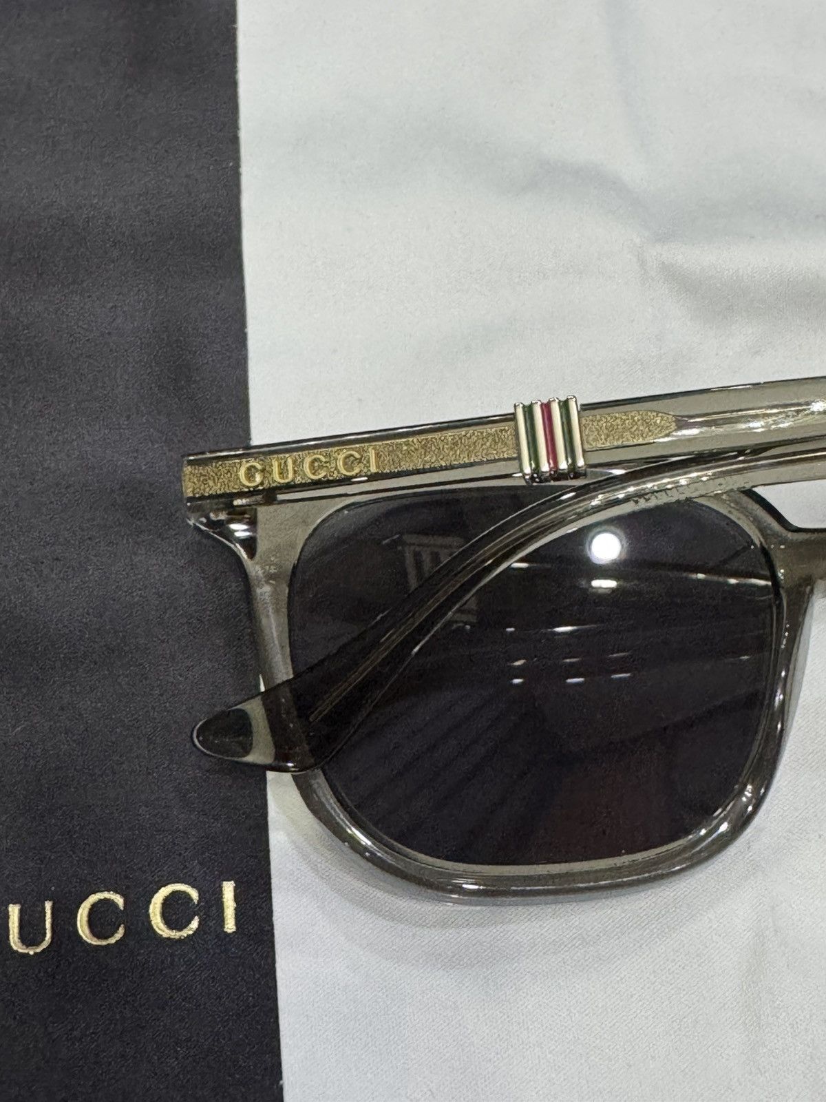 Gucci GUCCI GG1493S RECTANGLE SUNGLASSES Size ONE SIZE - 9 Thumbnail