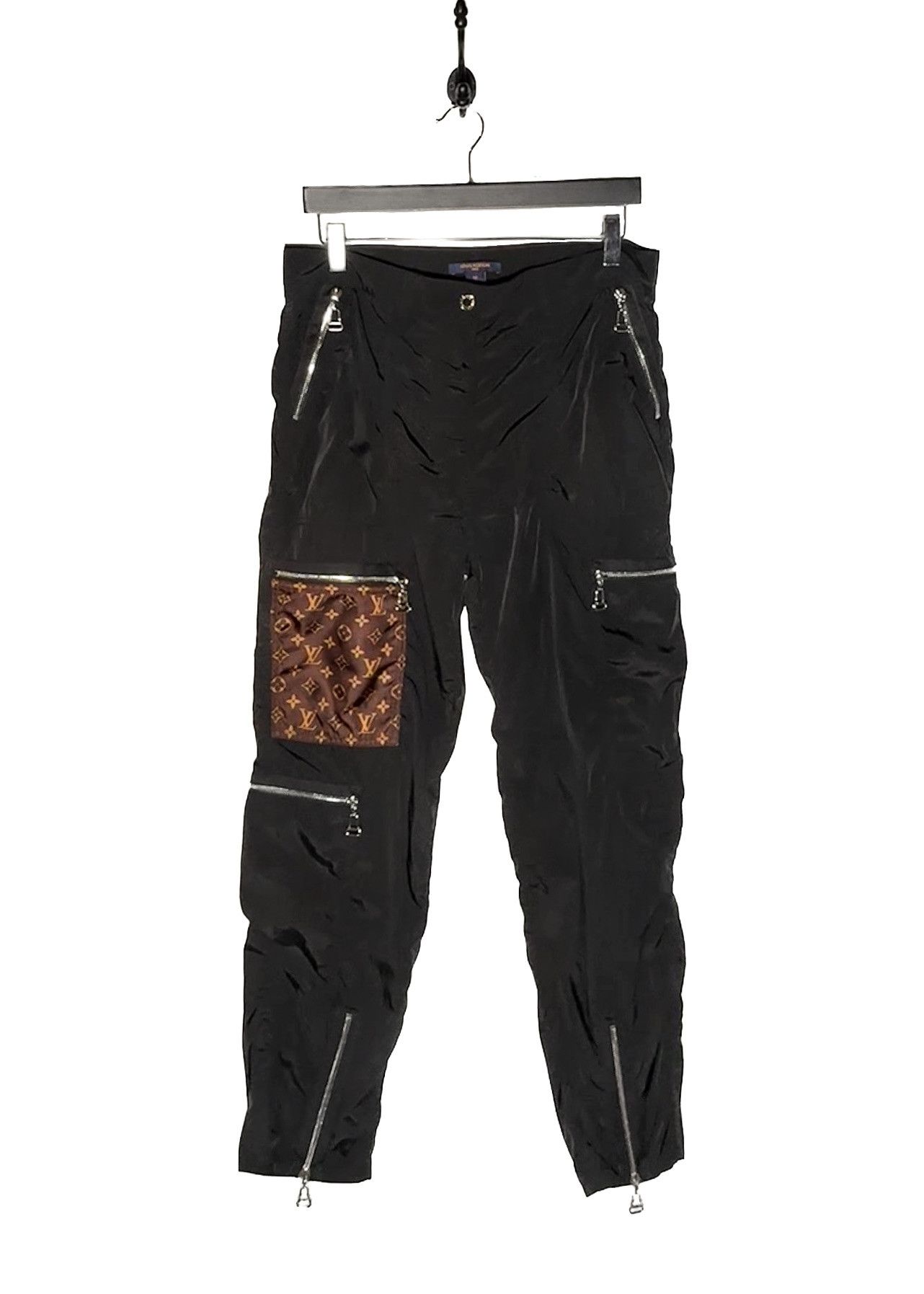 Louis Vuitton Louis Vuitton 2020 Black Monogram Pocket Cargo Track Pants Size 28" / US 6 / IT 42 - 1 Thumbnail