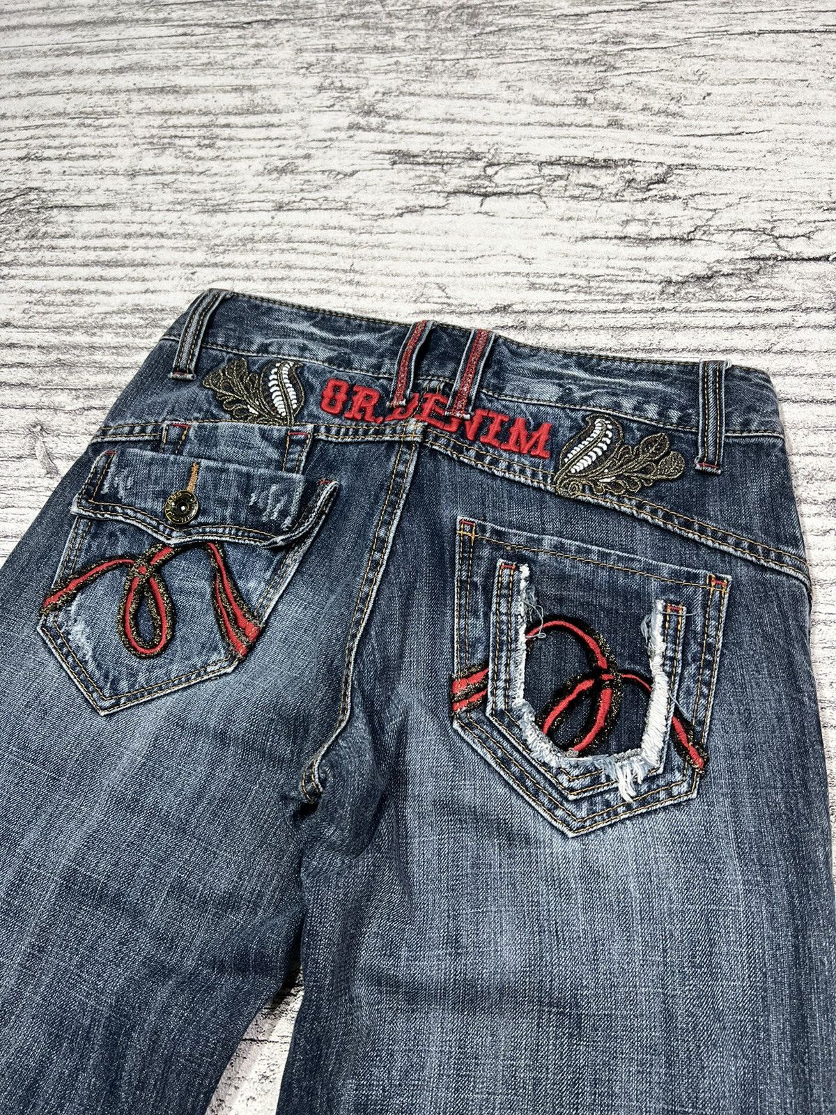 Number (N)ine × Undercover 2000s Archival Y's Hysteric Cdg Japanese Flare Jeans y2k Lgb Size US 28 / EU 44 - 3 Thumbnail