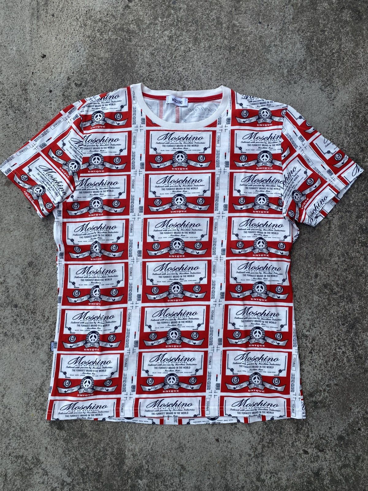 Moschino Moschino “Budweiser” parody all over print tee Size US M / EU 48-50 / 2 - 1 Thumbnail