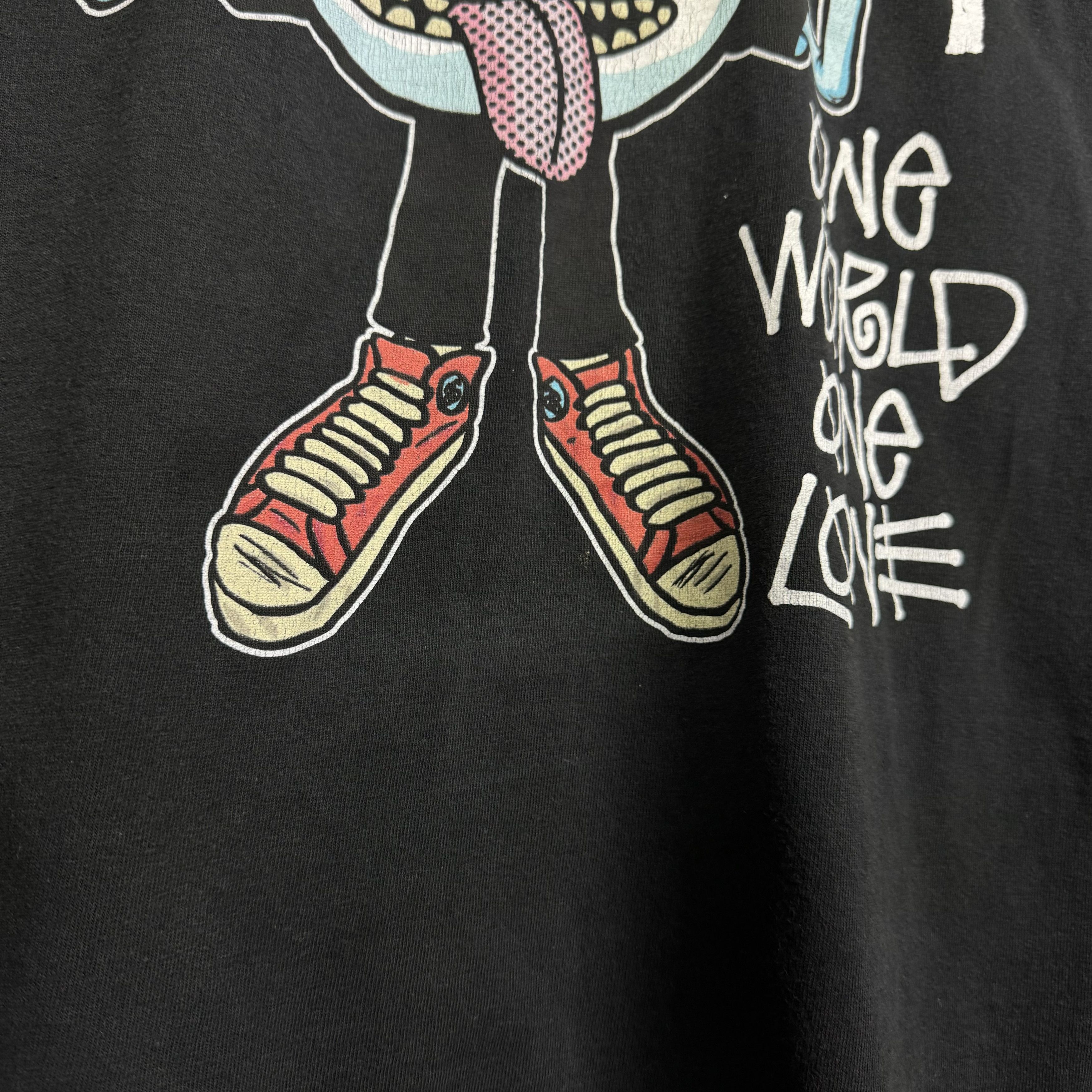 Stussy VINTAGE 2000s STUSSY ONE WORLD ONE LOVE T-SHIRT MEDIUM Size US M / EU 48-50 / 2 - 4 Thumbnail