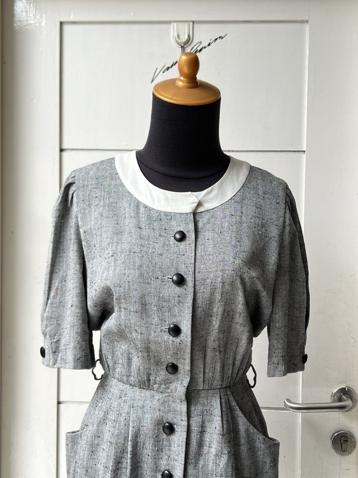 Balmain Miss Balmain Grey Dress Size XS / US 0-2 / IT 36-38 - 7 Thumbnail