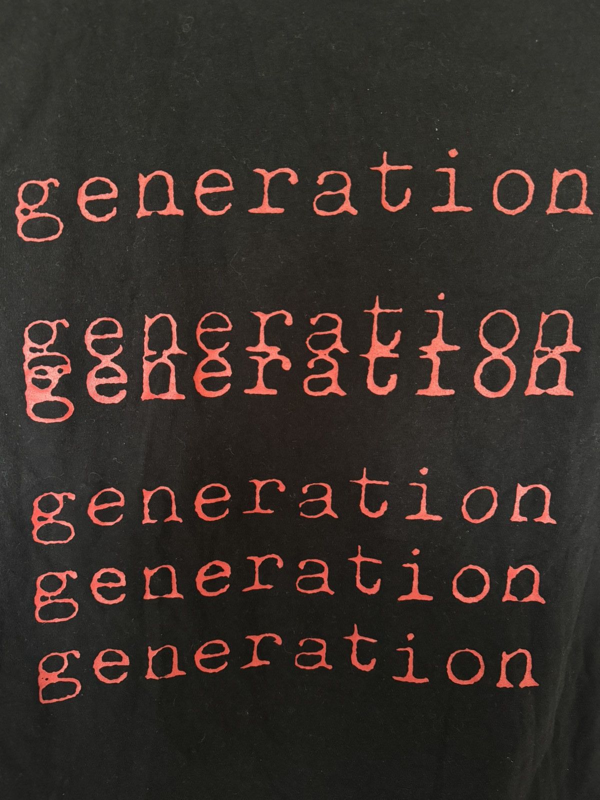 Raf Simons Raf Simons Archive Redux Generation T Shirt Size US L / EU 52-54 / 3 - 5 Thumbnail