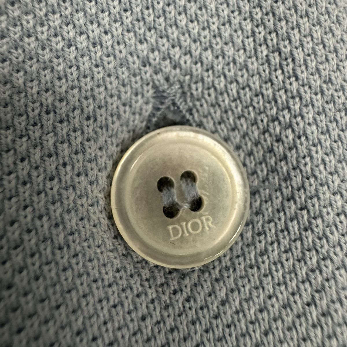 Dior Dior "CD" Baby Blue Polo Size US L / EU 52-54 / 3 - 4 Thumbnail