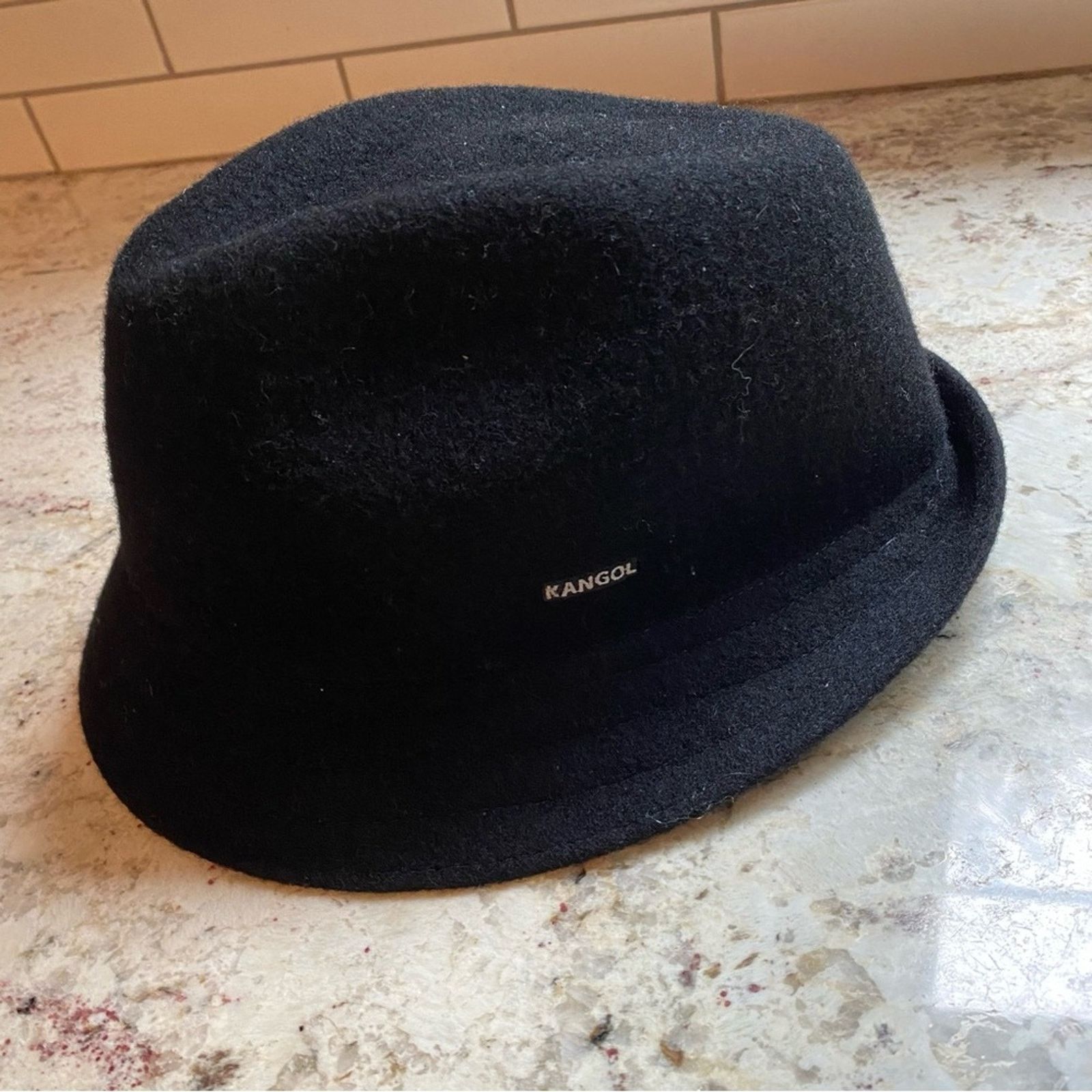 Kangol Kangol Wool Arnold Trilby Hat Black EUC Size 26 - 3 Thumbnail