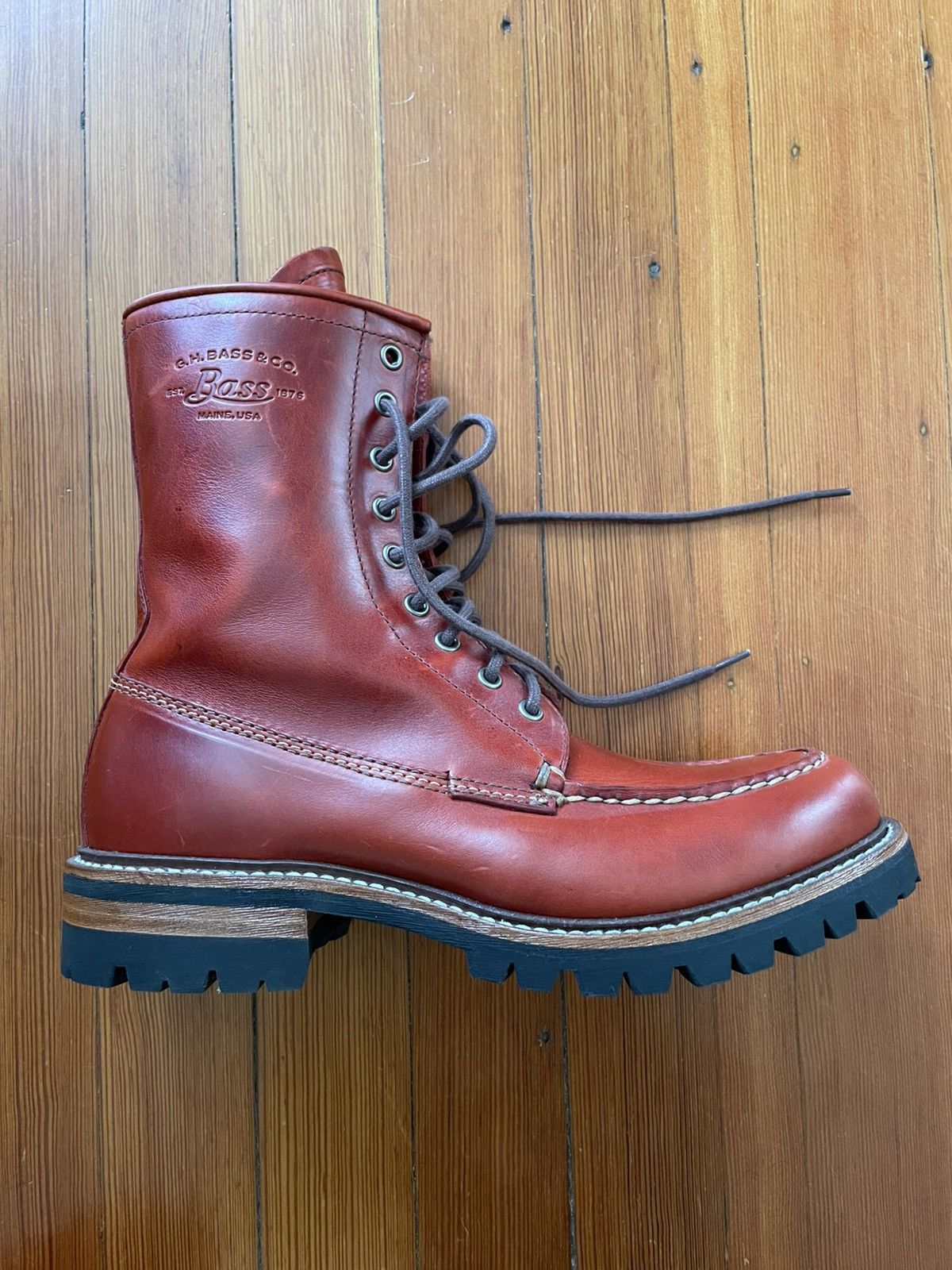 G.H. Bass & Co. G.H. Bass & Co. Scout Hi Lace Leather Boots Size US 10 / EU 43 - 1 Thumbnail
