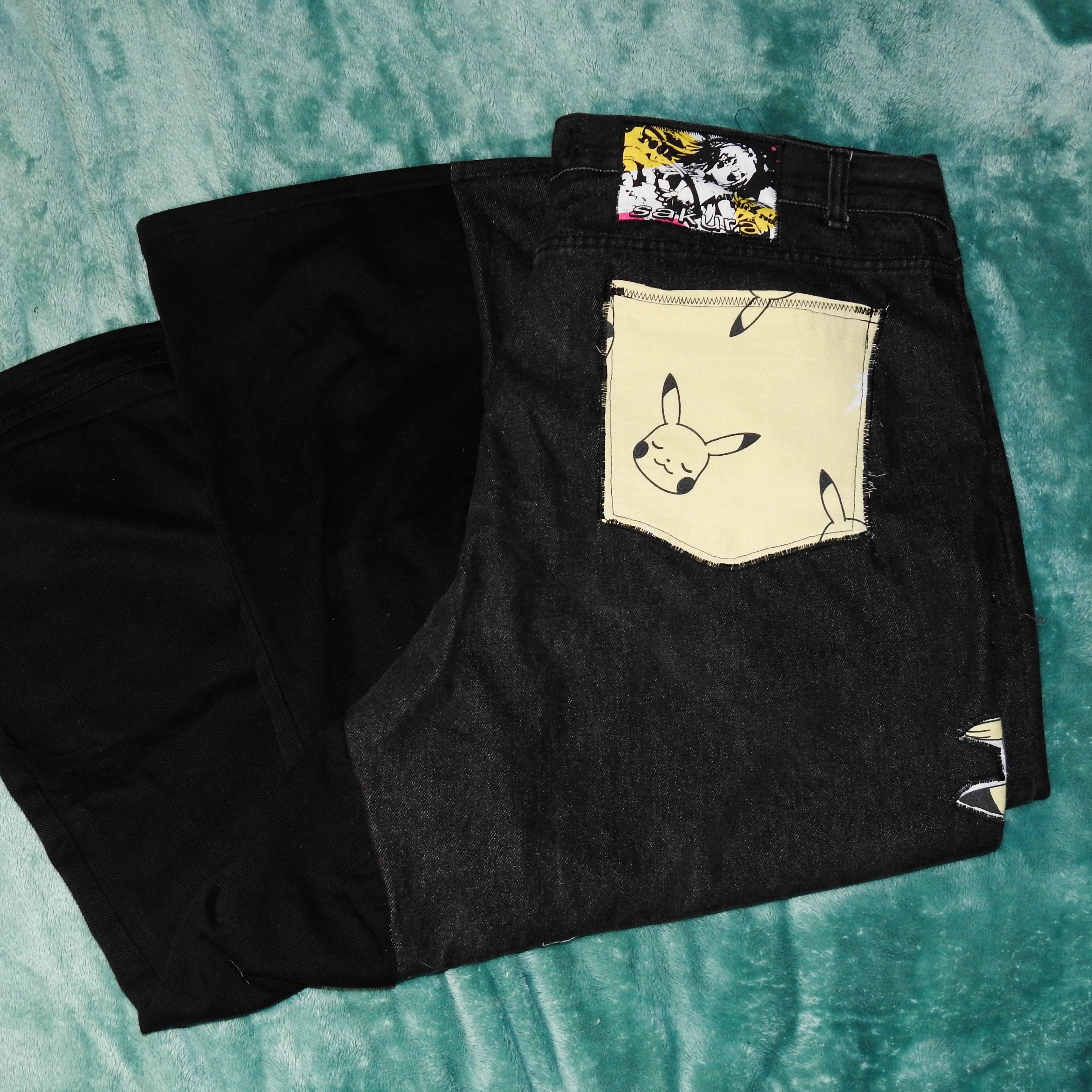 Other Black 'Pikachu' Superbaggy Pants Size US 38 / EU 54 - 5 Thumbnail