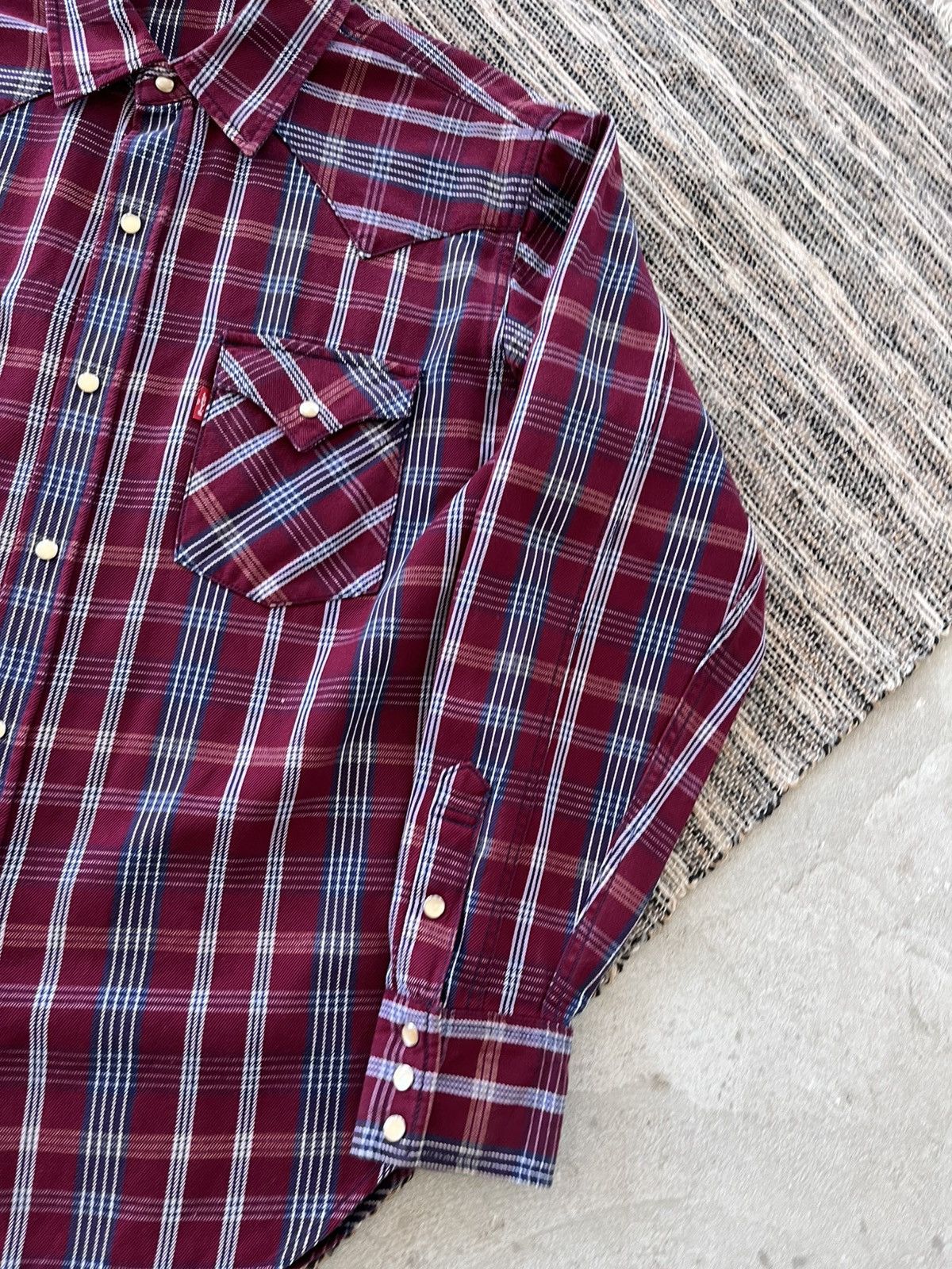Levi's Vintage Clothing Vintage Levis Red Tab Overshirt Red Plaid Heavy Shirt Size US XL / EU 56 / 4 - 6 Thumbnail