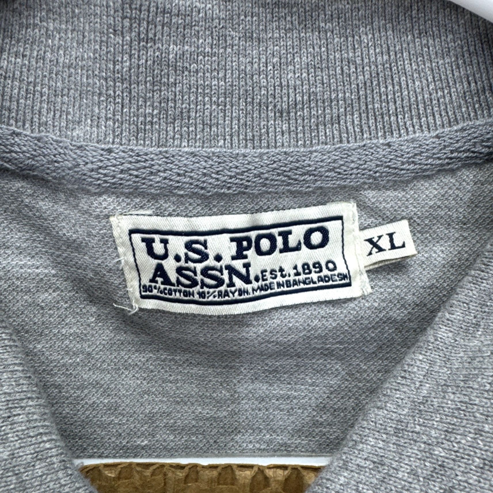Vintage US Polo Assn. Men’s Short Sleeve Polo Shirt Heather Gray Size XL New Size US XL / EU 56 / 4 - 2 Thumbnail