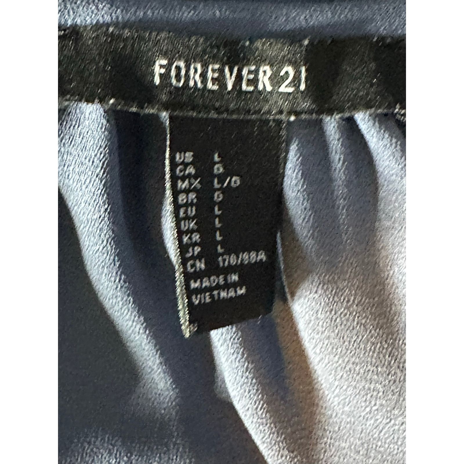 Forever 21 Forever 21 blue long sleeves tunic blouse size Large Size L / US 10 / IT 46 - 3 Thumbnail