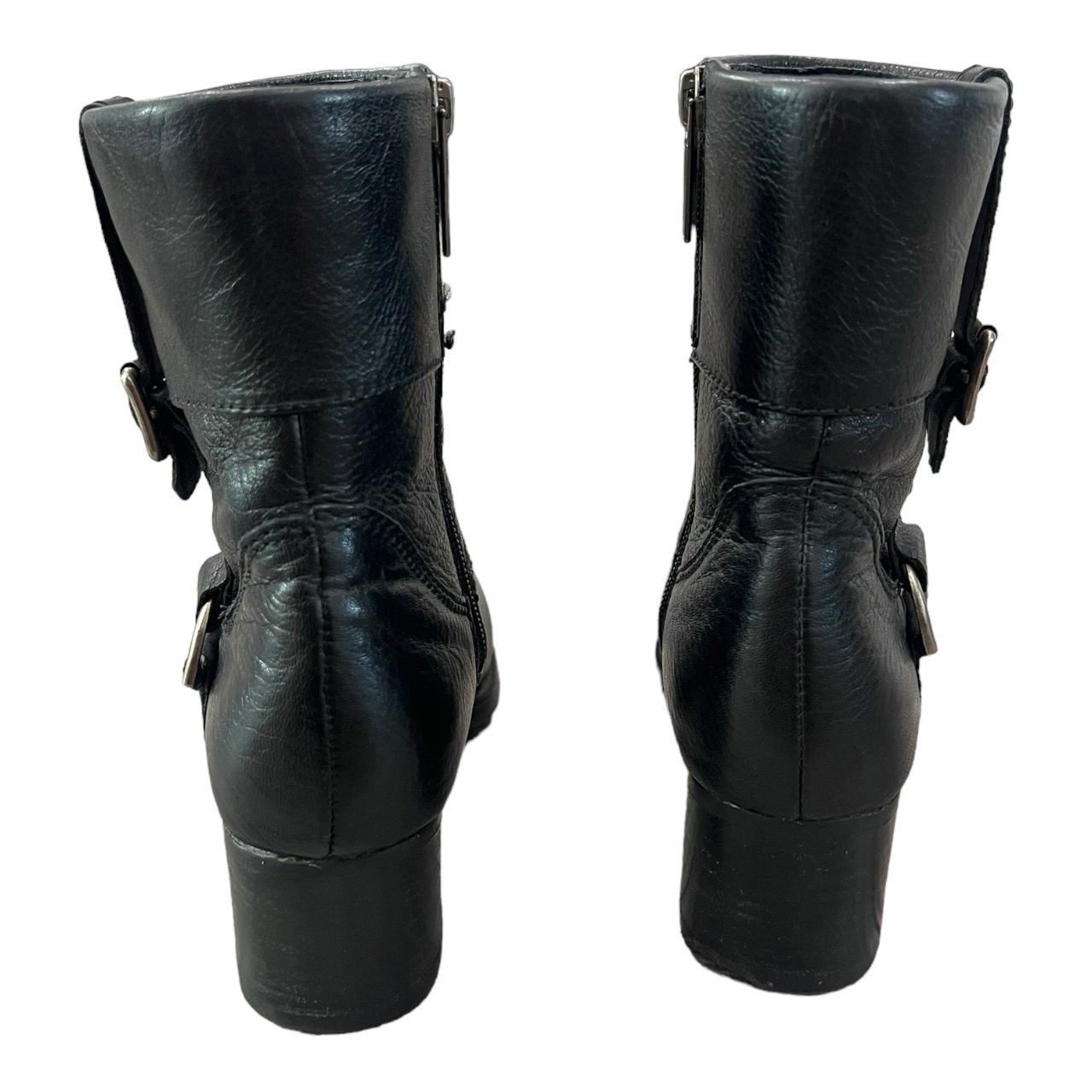 Harley Davidson × Vintage Harley Davidson Womens 84068 Sadie Heel Booties Black Size US 6.5 / IT 36.5 - 5 Thumbnail