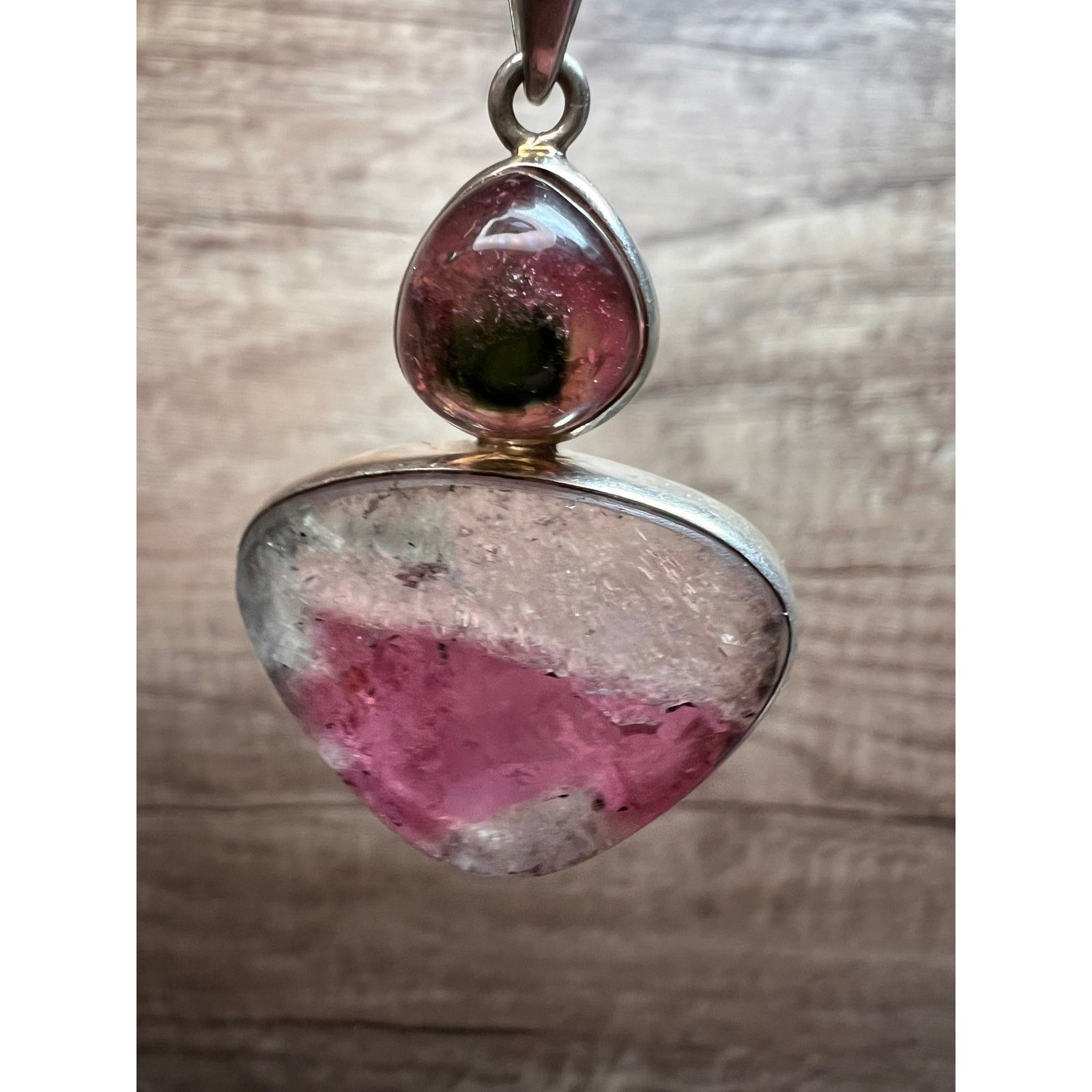 Other NEW Watermelon Tri color tourmaline 925 pendant 11.02 grams Size ONE SIZE - 11 Thumbnail