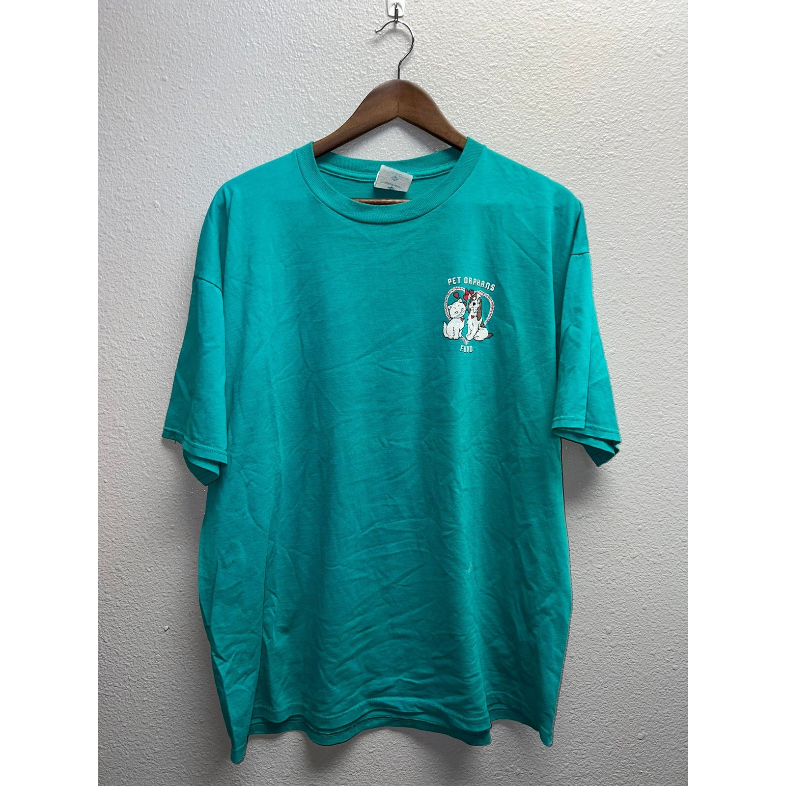 Jerzees Vintage Pet Orphans Shirt Pet Fund Graphic Cat Dog X-Large Size US XL / EU 56 / 4 - 1 Thumbnail