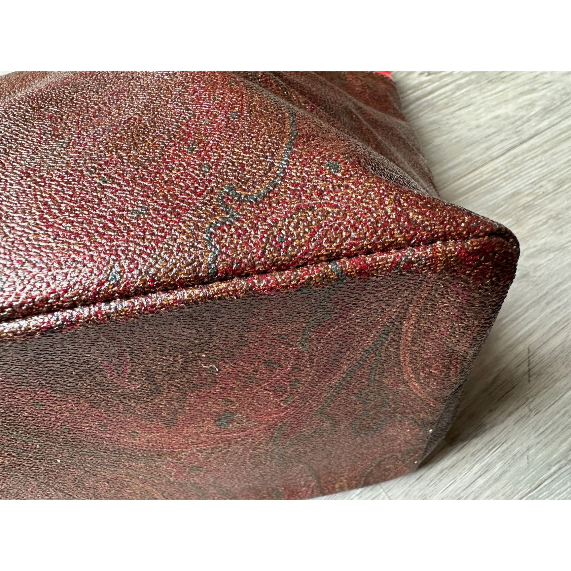 Etro ETRO Milano Limited Edition Red Leather and Coated Paisley C Size ONE SIZE - 12 Thumbnail