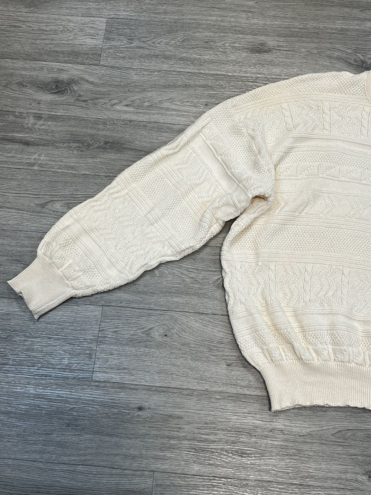 Lacoste Vintage 90s Lacoste Wool acryl Knit yellow Sweater Size US XL / EU 56 / 4 - 2 Thumbnail