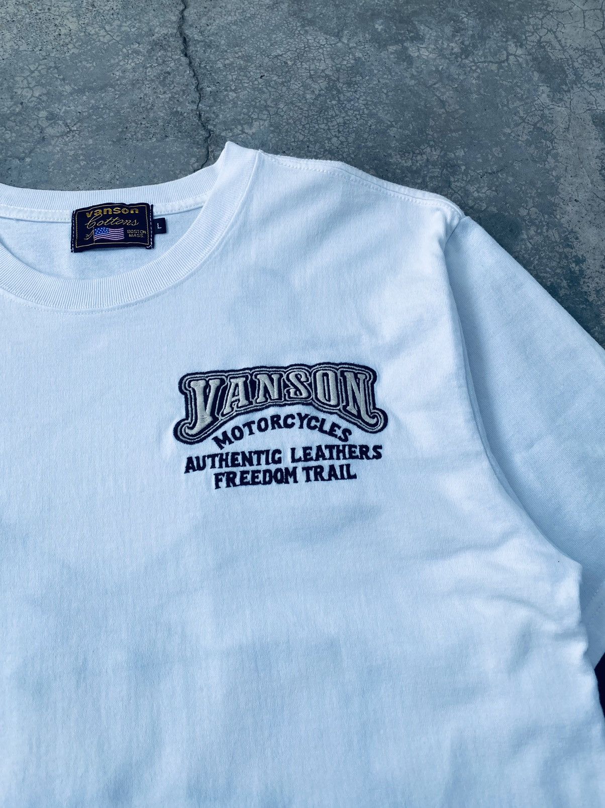 Vanson Leathers Vintage Vanson Leather Bunker hill Double Sleeve Rare Size US L / EU 52-54 / 3 - 3 Thumbnail