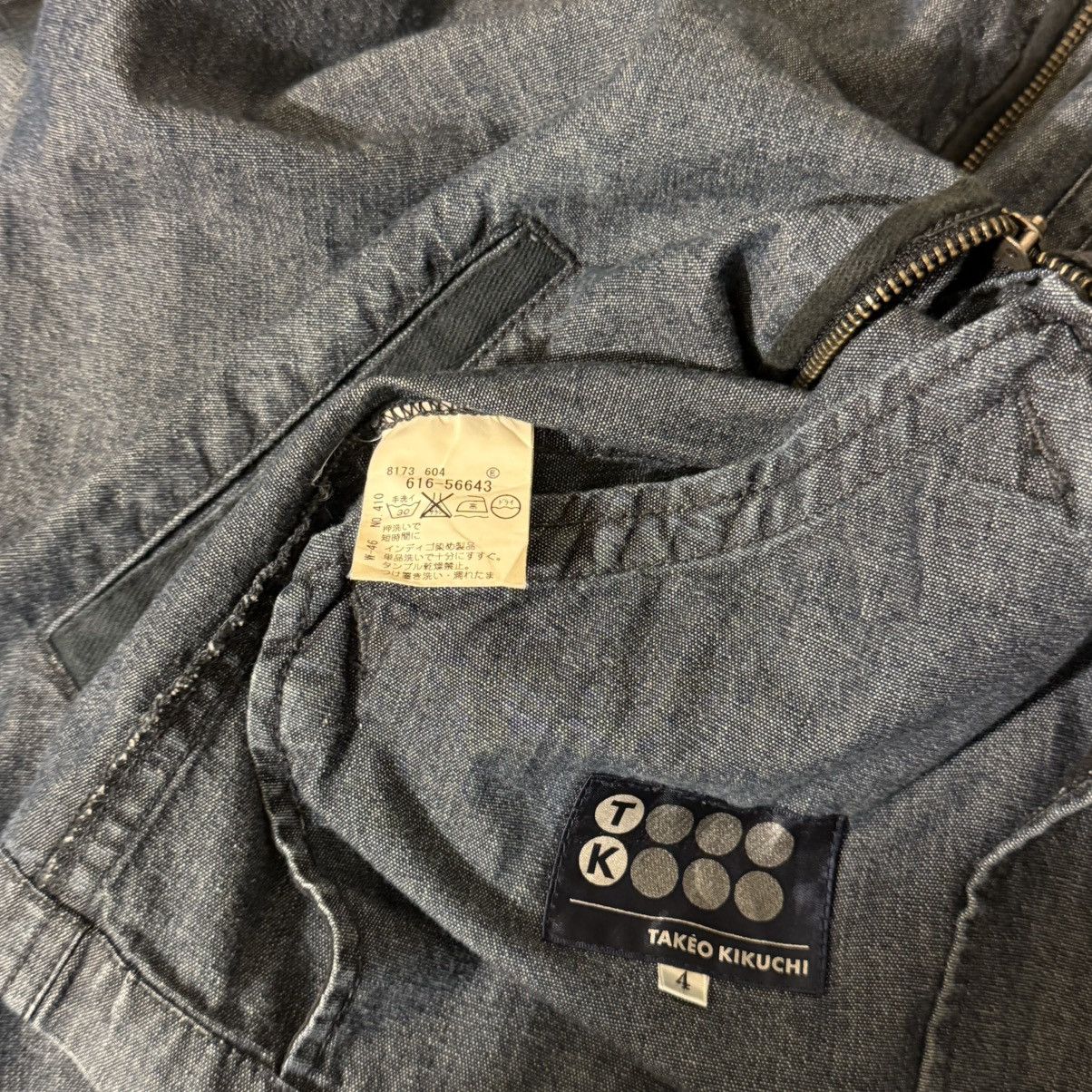 Takeo Kikuchi Takeo Kikuchi Indigo dye high collar Jacket with double zip Size US M / EU 48-50 / 2 - 6 Thumbnail