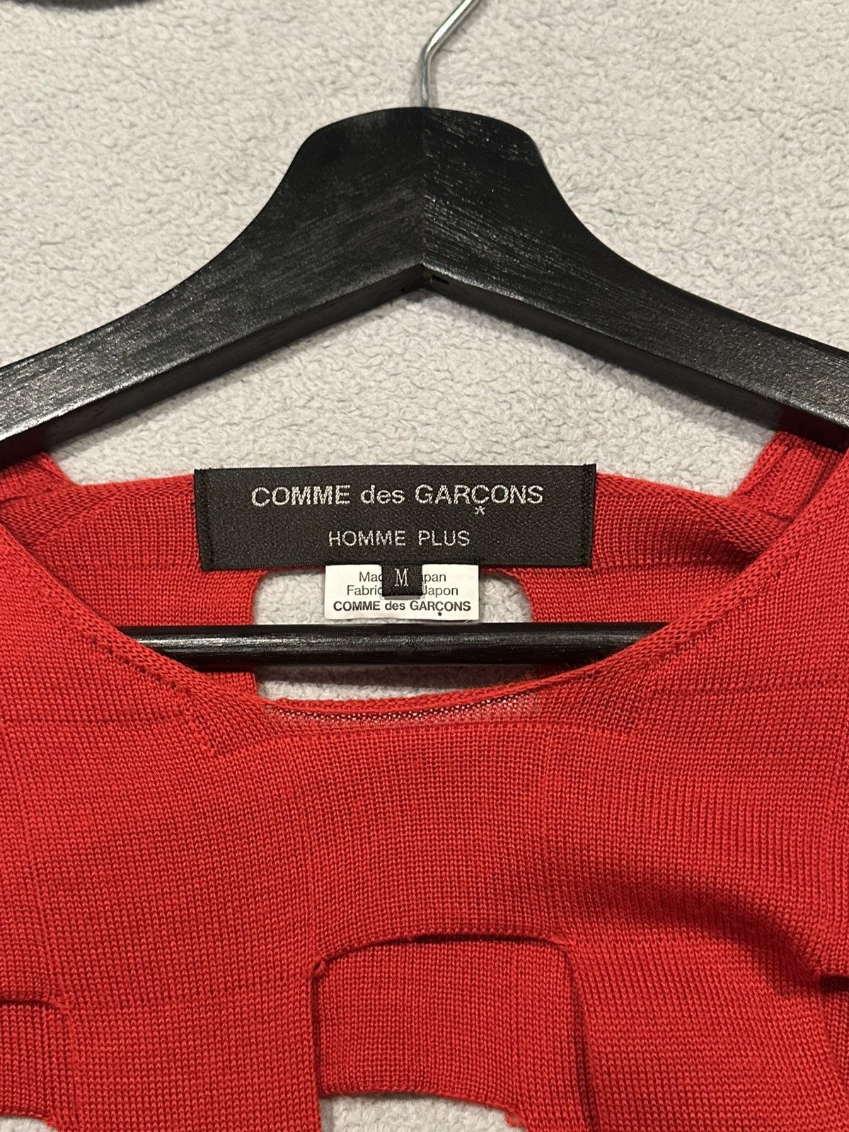 Comme des Garcons Homme Plus Comme Des Garcons Homme Plus - Cut out detail Wool Jumper Size US M / EU 48-50 / 2 - 2 Thumbnail