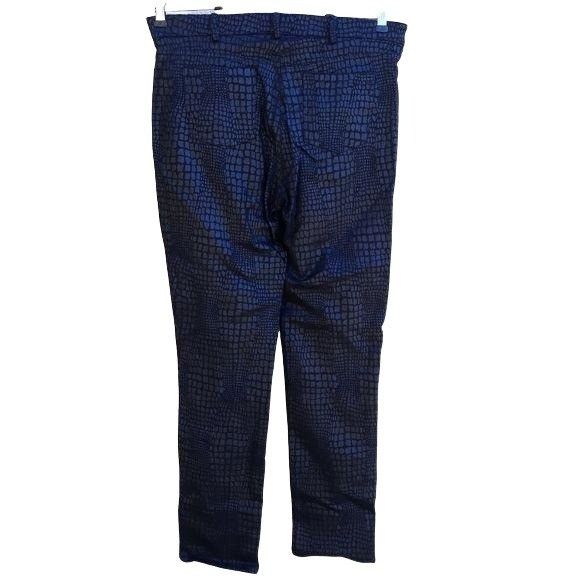 Vintage Vtg Cartise Cigarette Pant Sz 8 Black Alligator Textured Fau Size 30" / US 8 / IT 44 - 8 Thumbnail