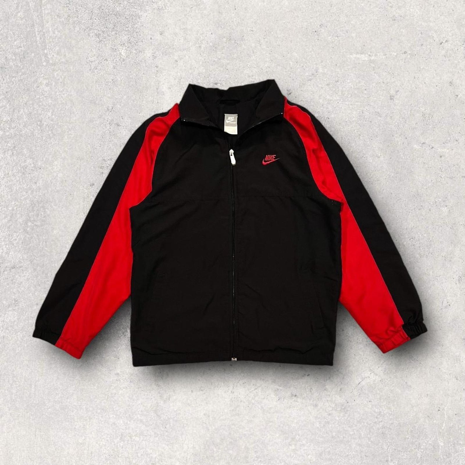 Nike ★ Nike Red & Black Full Zip Vintage Track Jacket ★ Size US L / EU 52-54 / 3 - 1 Thumbnail