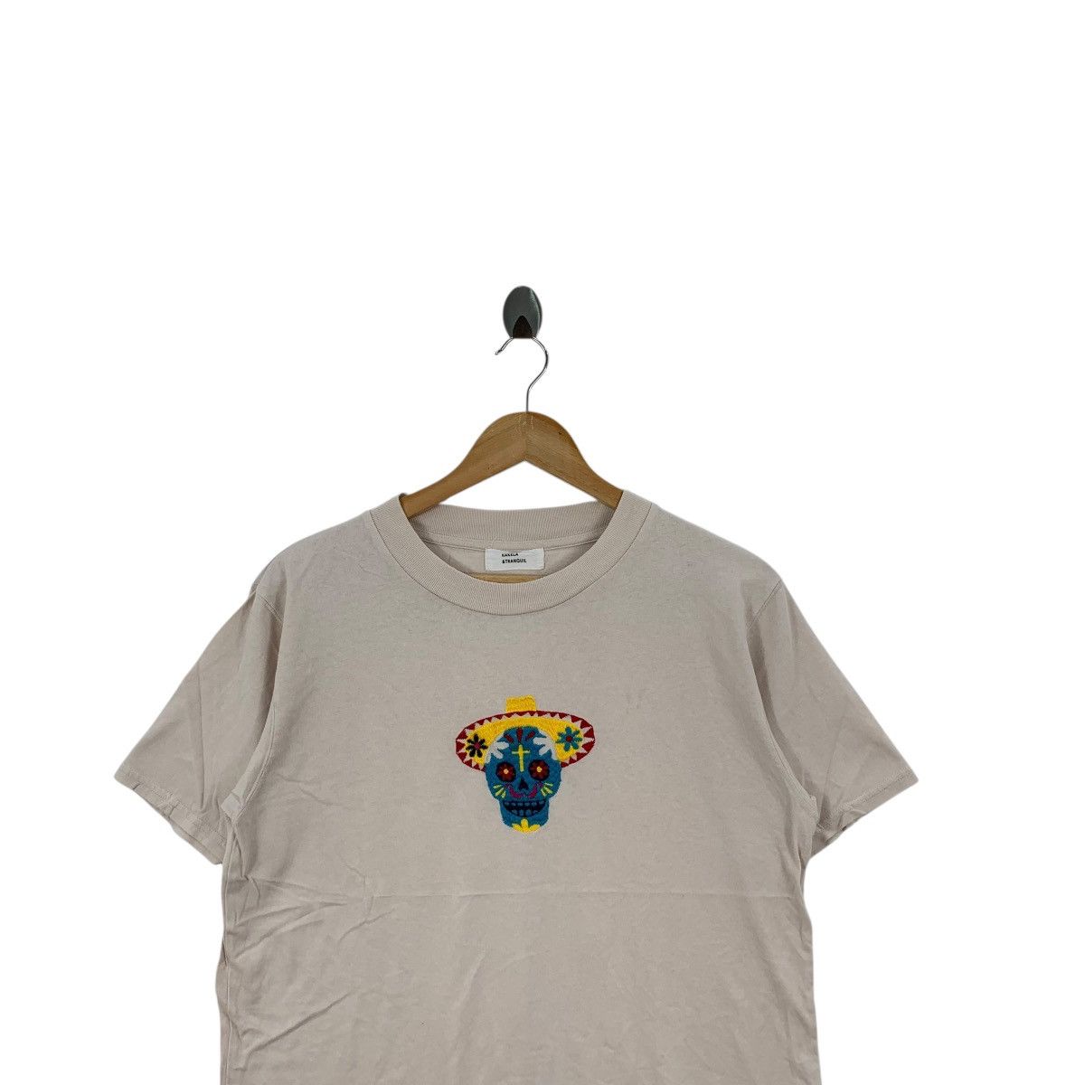Other KAKELA x TRANQUIL Skull Bones Embroidered Tee Shirt Top Size M / US 6-8 / IT 42-44 - 2 Thumbnail