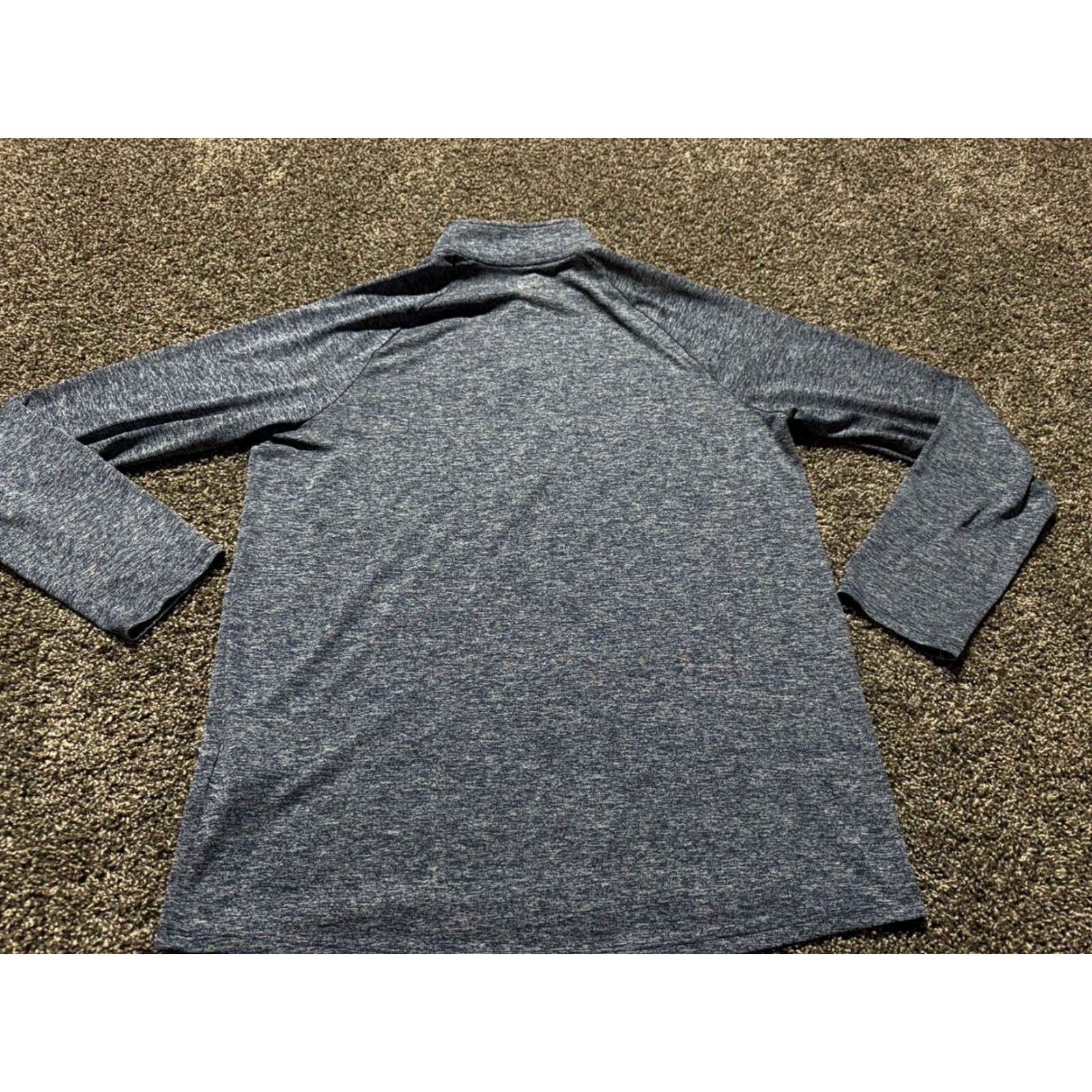 Under Armour Under Armour Shirt Mens Medium Heather Blue Loose Fit Lightweight Long Sleeve Quarter Zip Size US M / EU 48-50 / 2 - 5 Thumbnail