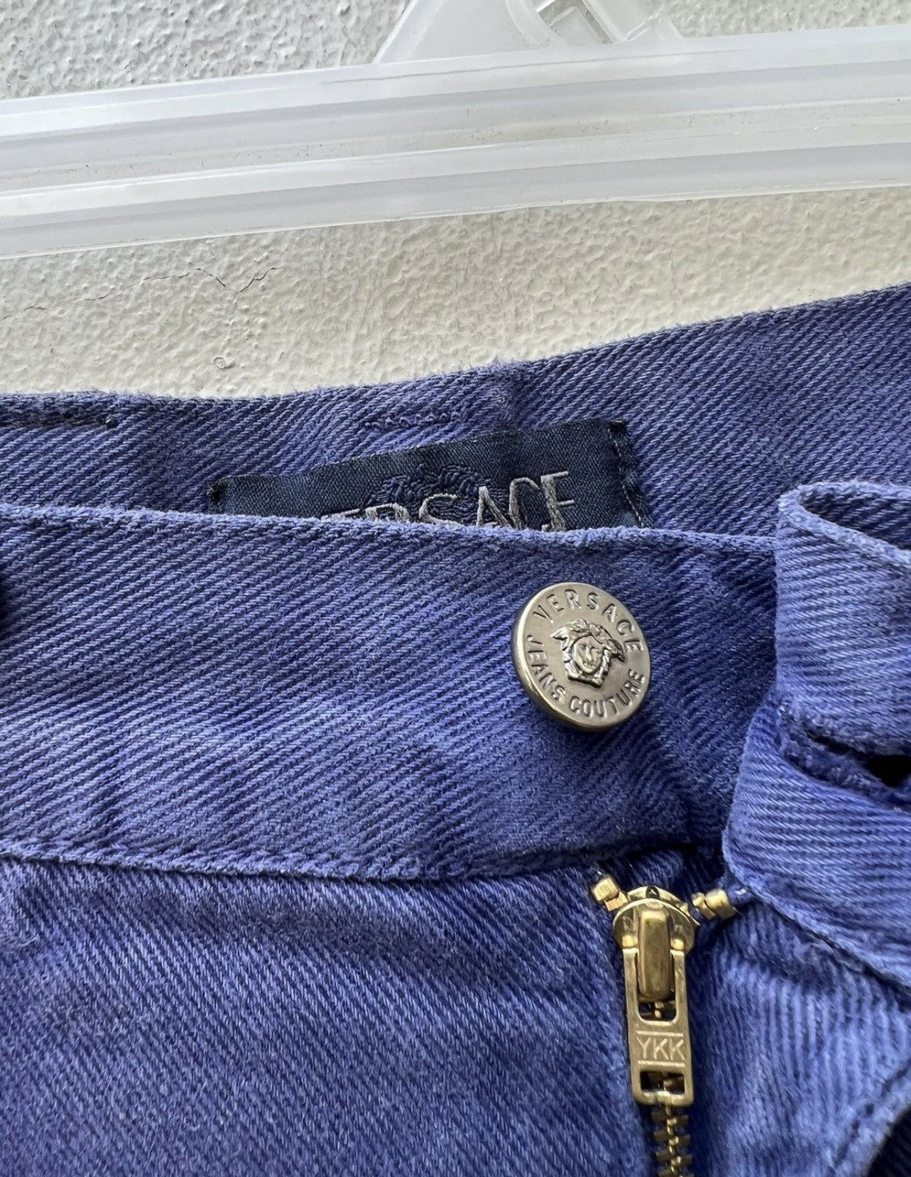 Versace Jeans Couture Vintage Versace Jeans Couture sun Faded Indigo Denim Baggy Size US 29 - 8 Thumbnail