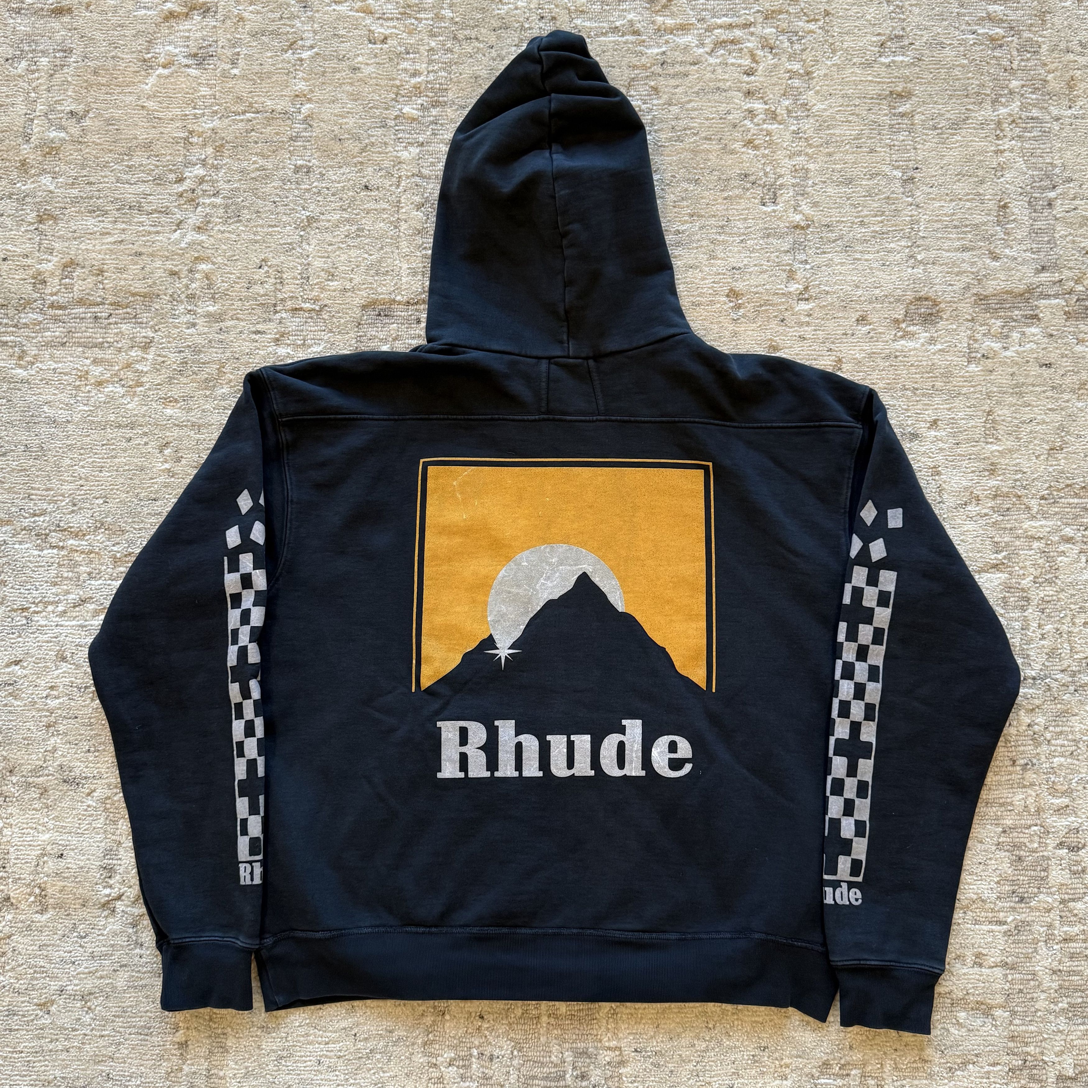 Rhude Rhude Yellow Logo Hoodie Size US L / EU 52-54 / 3 - 1 Thumbnail