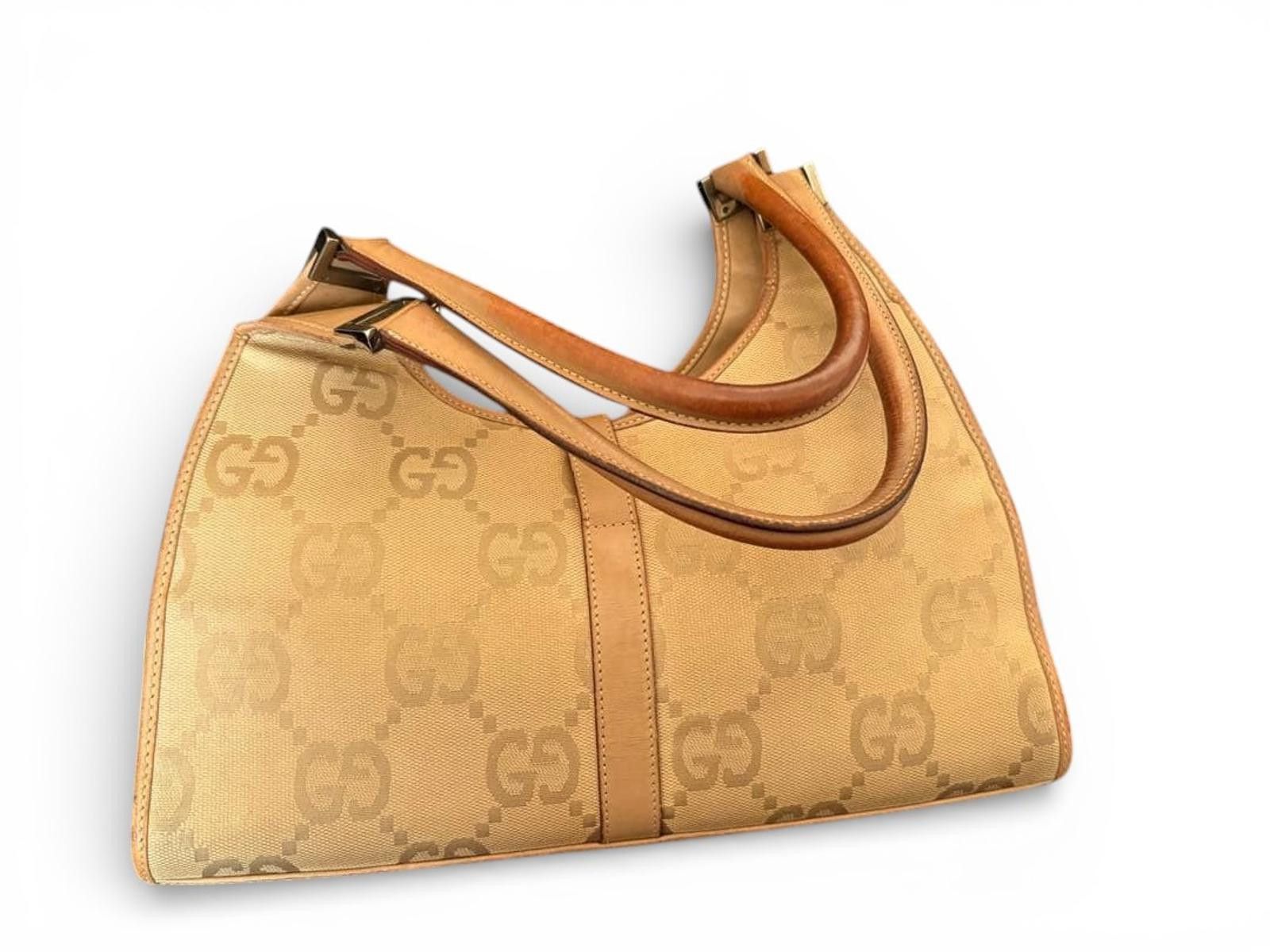 Gucci Gucci - Beige Monogram Canvas Shoulder Bag Size ONE SIZE - 3 Thumbnail