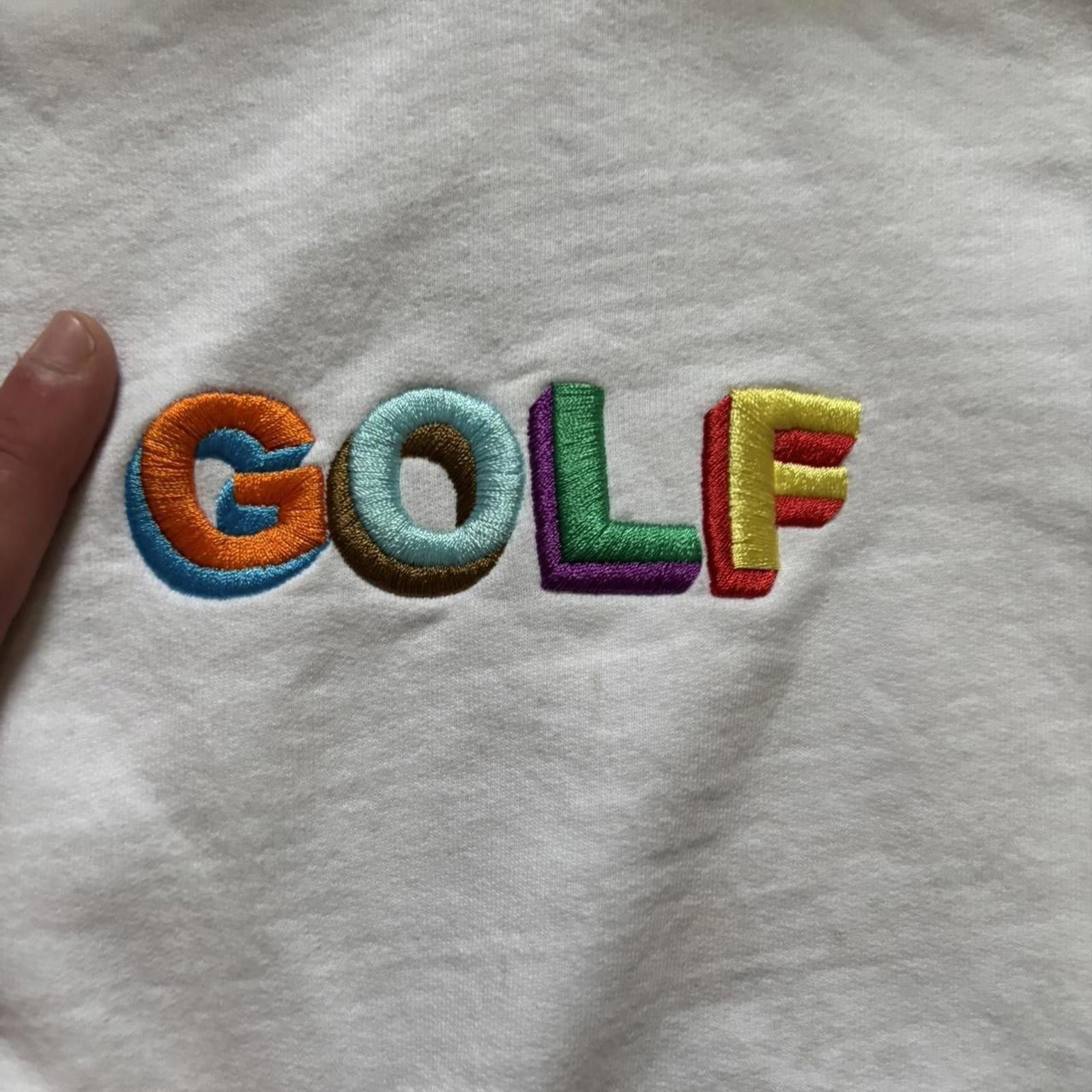 Golf le Fleur Golf Wang Tyler The Creator white hoodie multicolor le fleur Size US S / EU 44-46 / 1 - 3 Thumbnail