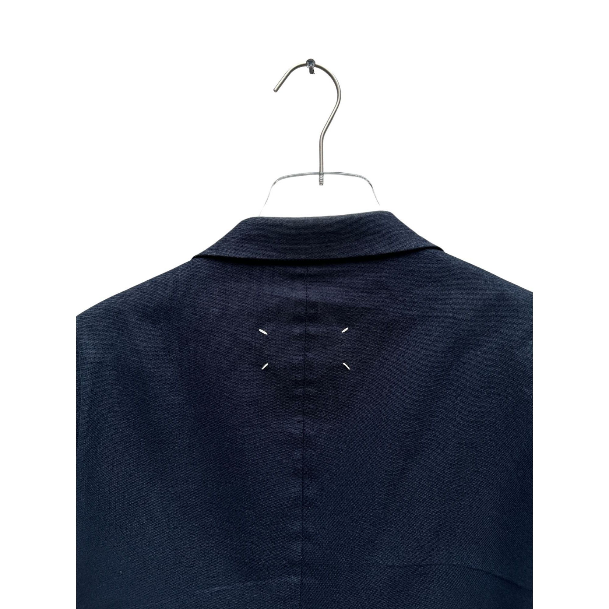 Maison Margiela 4 Stitches Navy Wool Blazer Jacket Size US M / EU 48-50 / 2 - 6 Thumbnail