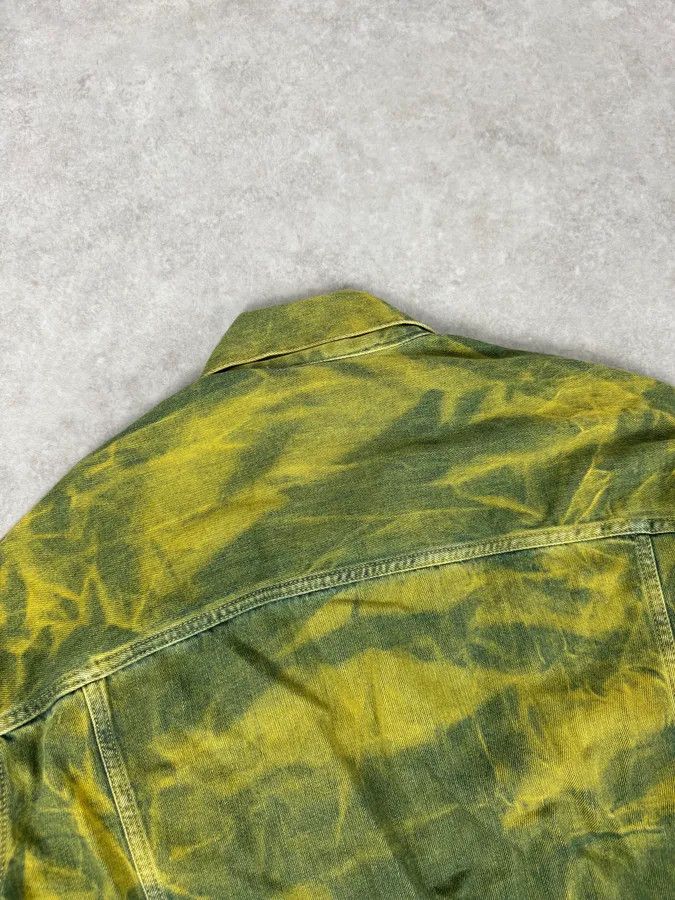 Acne Studios Acne Studios Acid Wash Green & Yellow Denim Jacket Size US L / EU 52-54 / 3 - 6 Thumbnail