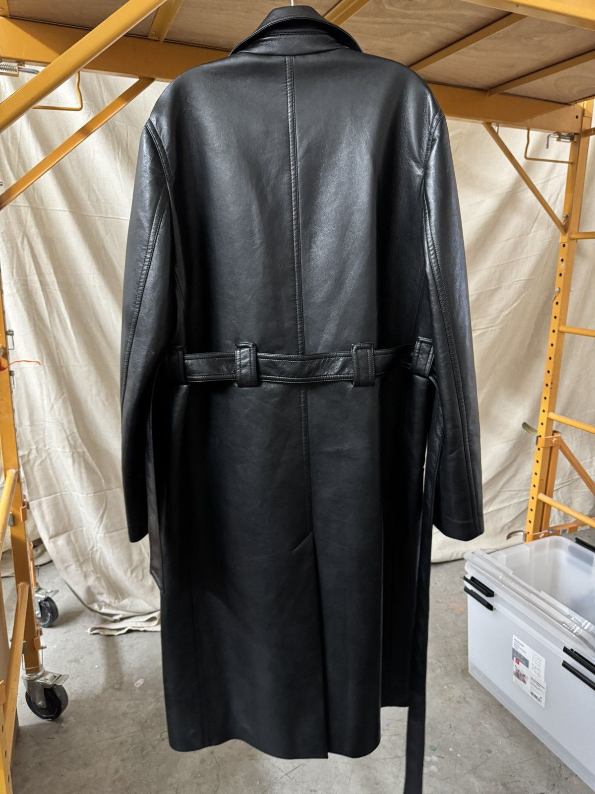 Nanushka Nanushka Black Vegan Leather Long Coat Size US M / EU 48-50 / 2 - 6 Thumbnail