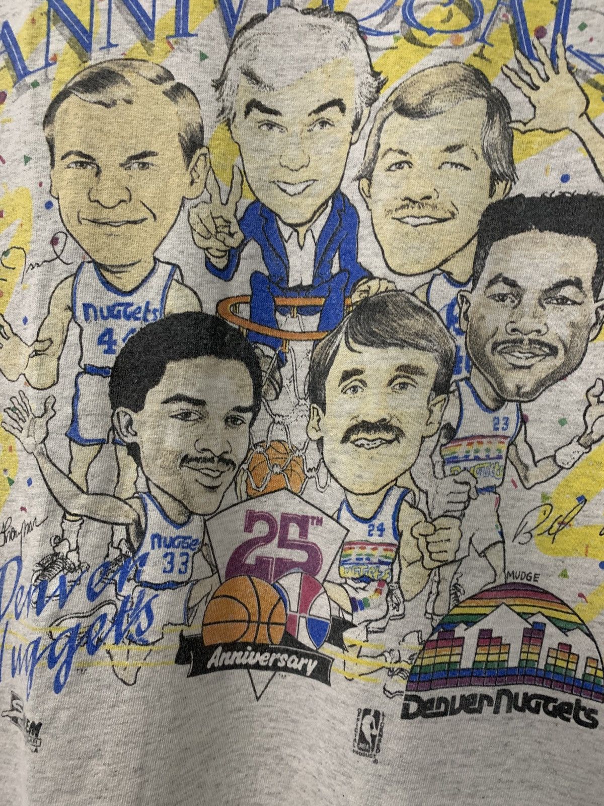 Salem Sportswear Vintage 1992 DENVER NUGGETS Caricature Tee Size US XL / EU 56 / 4 - 7 Thumbnail
