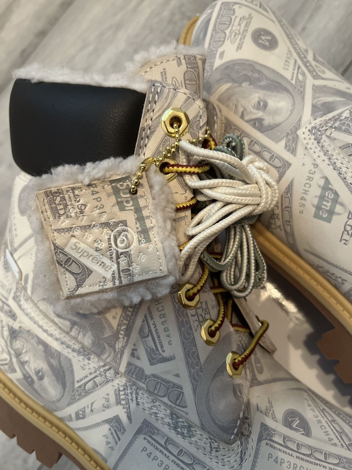 Maison Margiela × Supreme Supreme MM6 Maison Margiela Timberland Boot $100 Bills Size US 9 / EU 42 - 5 Thumbnail