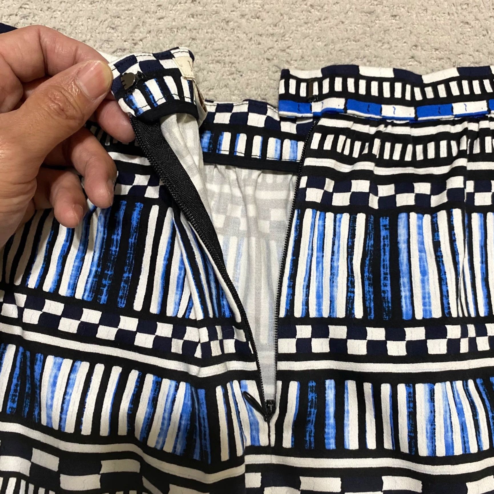 J.Crew J. Crew Skirt Womens sz 8 Multicolor Geometric Pockets A-Line Size 30" / US 8 / IT 44 - 7 Thumbnail
