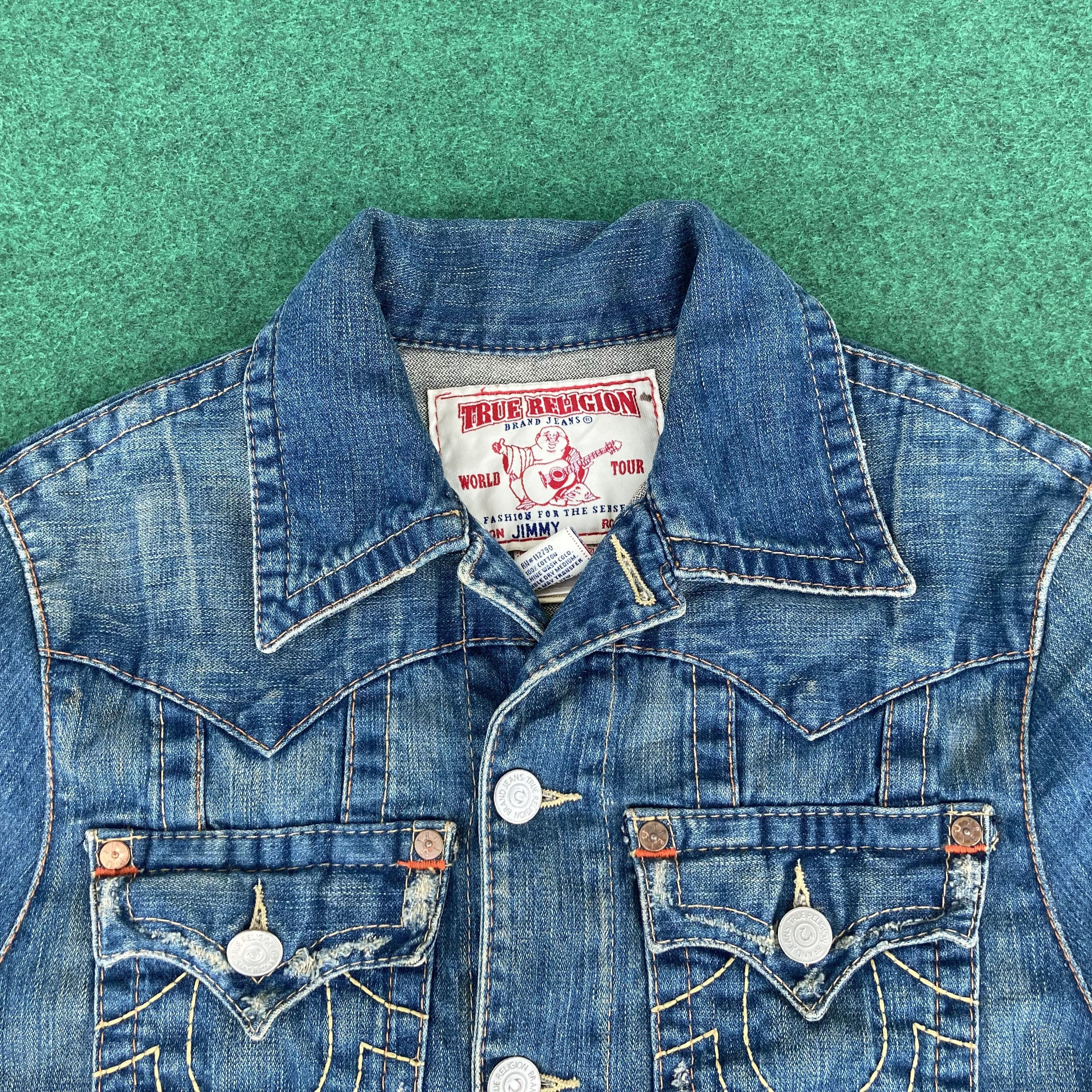 True Religion × Vintage Vtg True Religion Jimmy Jeans Jacket Size US M / EU 48-50 / 2 - 3 Thumbnail