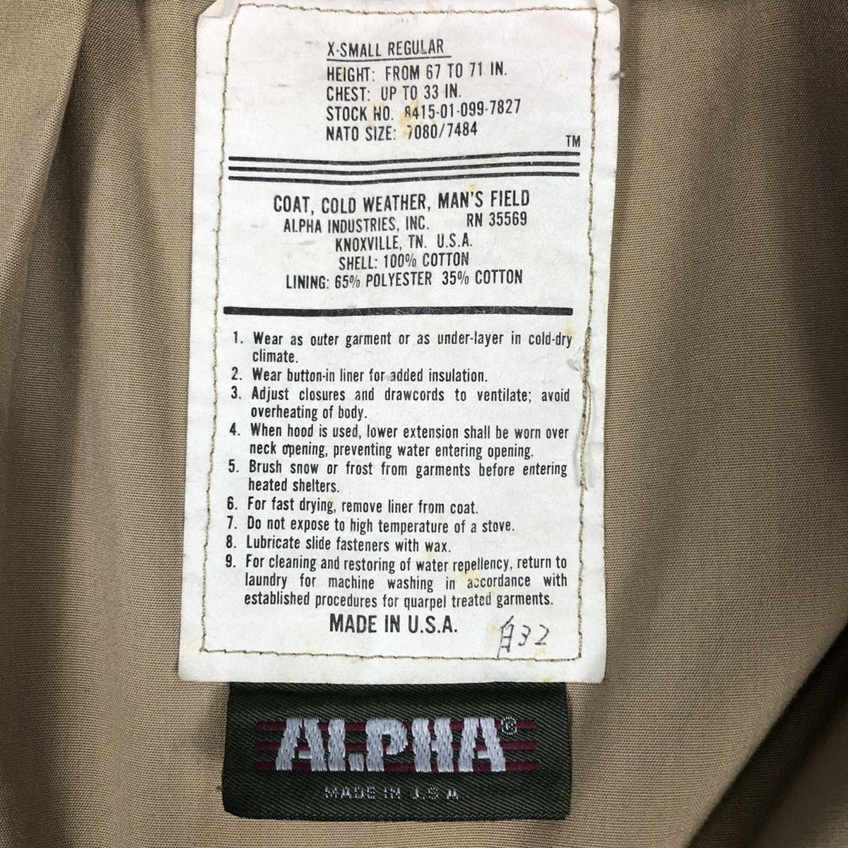 Alpha Industries 🔥VINTAGE BIKER MILITARY JACKET ALPHA INDUSTRIES MULTI POCKE Size US S / EU 44-46 / 1 - 16 Thumbnail