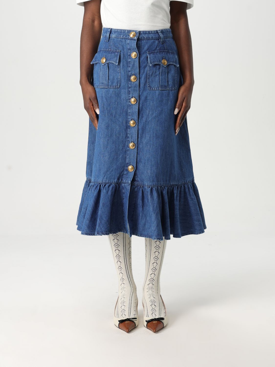 Valentino Skirt Woman Blue
